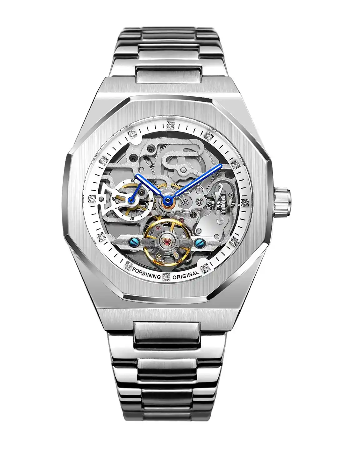 Buy FORSINING Men Skeleton Mechanical Watch Steampunk Style