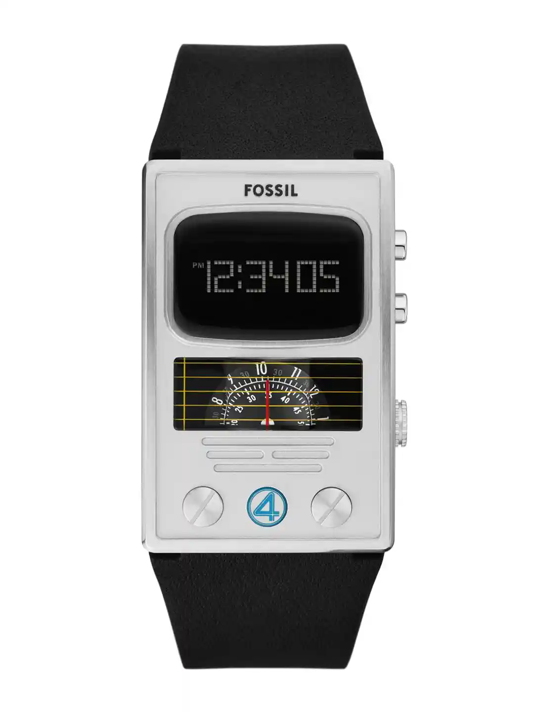 Digital Fossil Discount Watches Fossil Men Dial Leather Straps