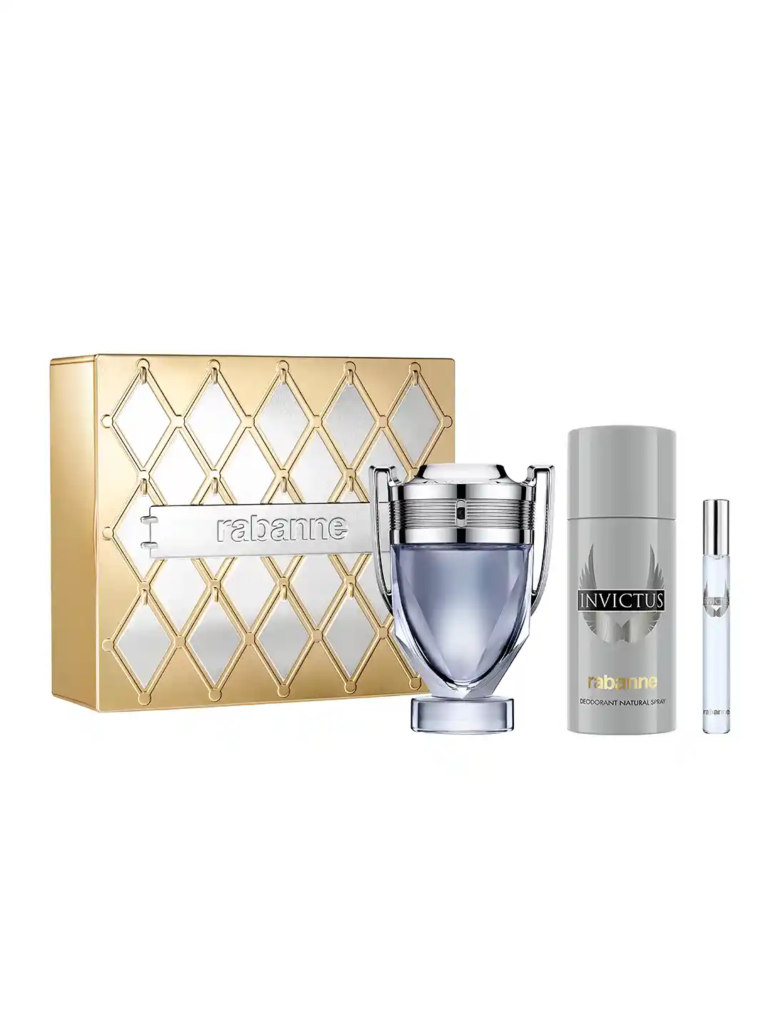Buy Paco Rabanne Set of Men Invictus EDT 100ml with Deo 150ml