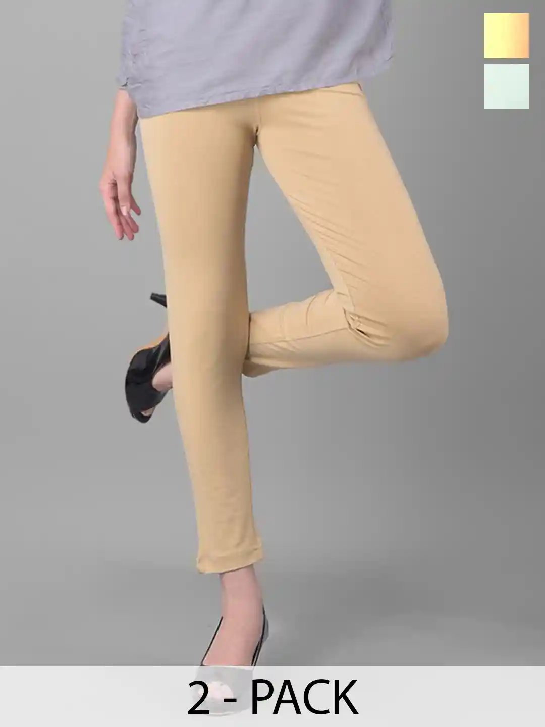 Comfort Lady Pack Of Mid-Rise Ankle-Length Leggings