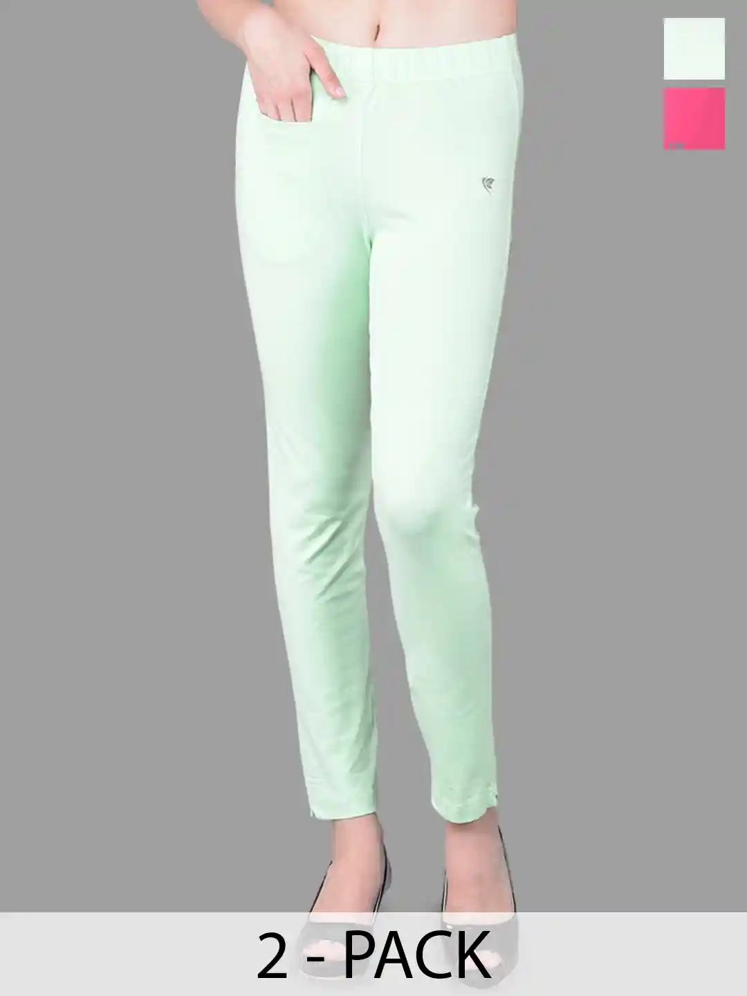 Comfort Lady Pack Of Mid-Rise Ankle-Length Leggings