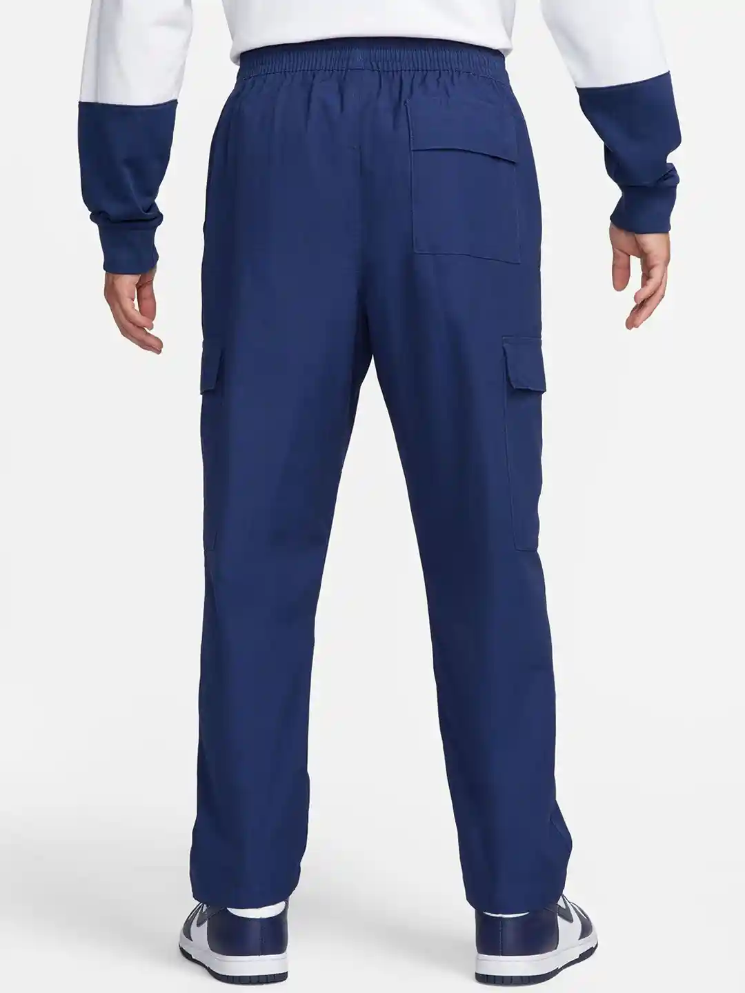 Buy Nike Club Men Loose Fit Mid-Rise Woven Cargo Trousers