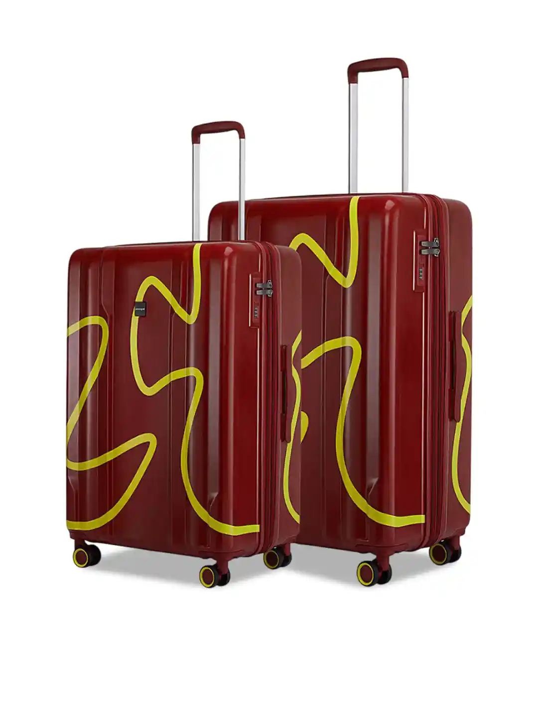 Buy Provogue Set Of Loop Printed Hard-Sided Medium Cabin