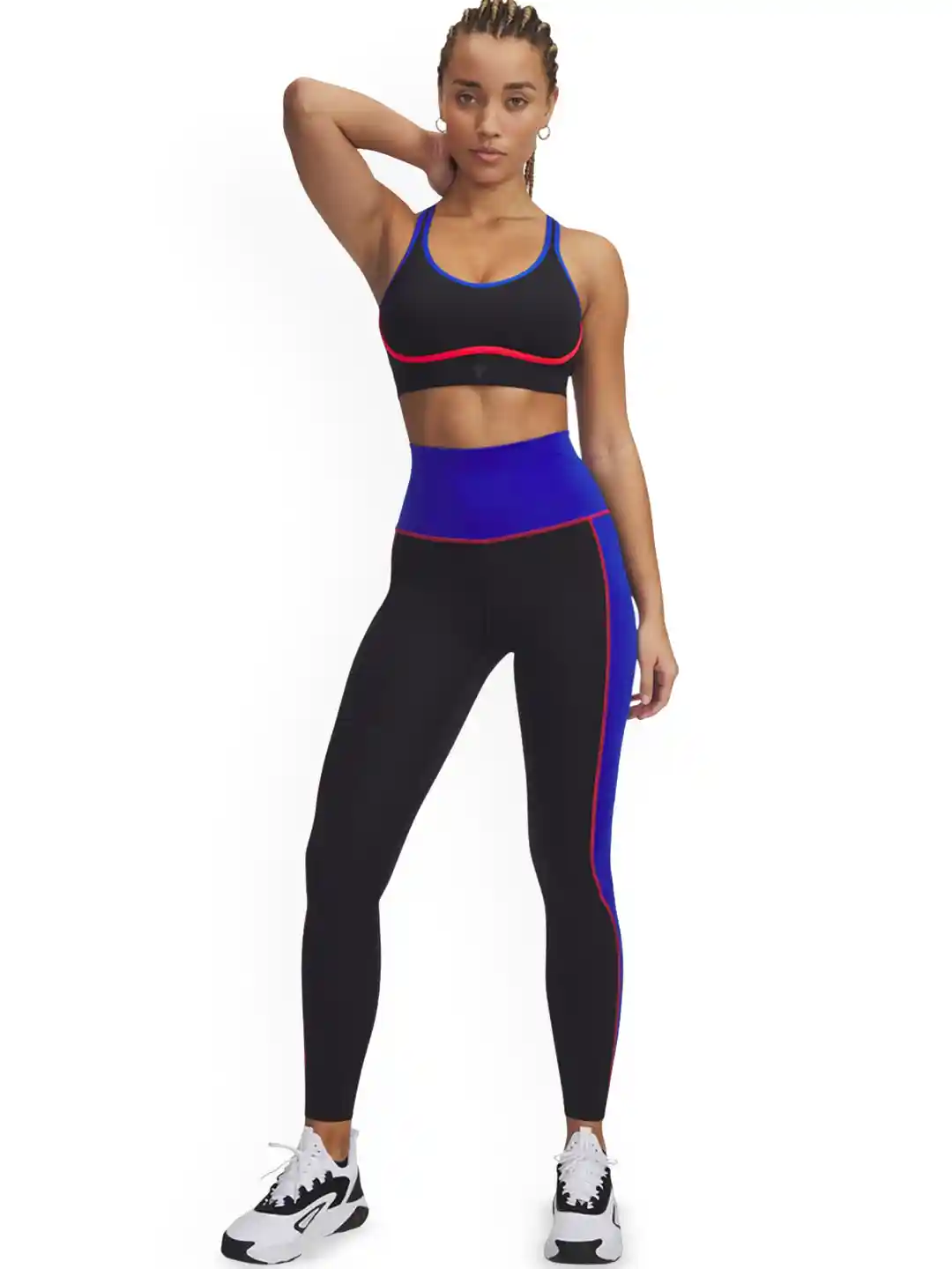 UNDER ARMOUR Project Rock Color-Blocked Ankle Length Tights