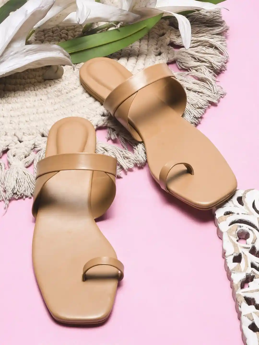 Buy Froh Feet Women Ring Toe Slip-On One Toe Flats Flats for