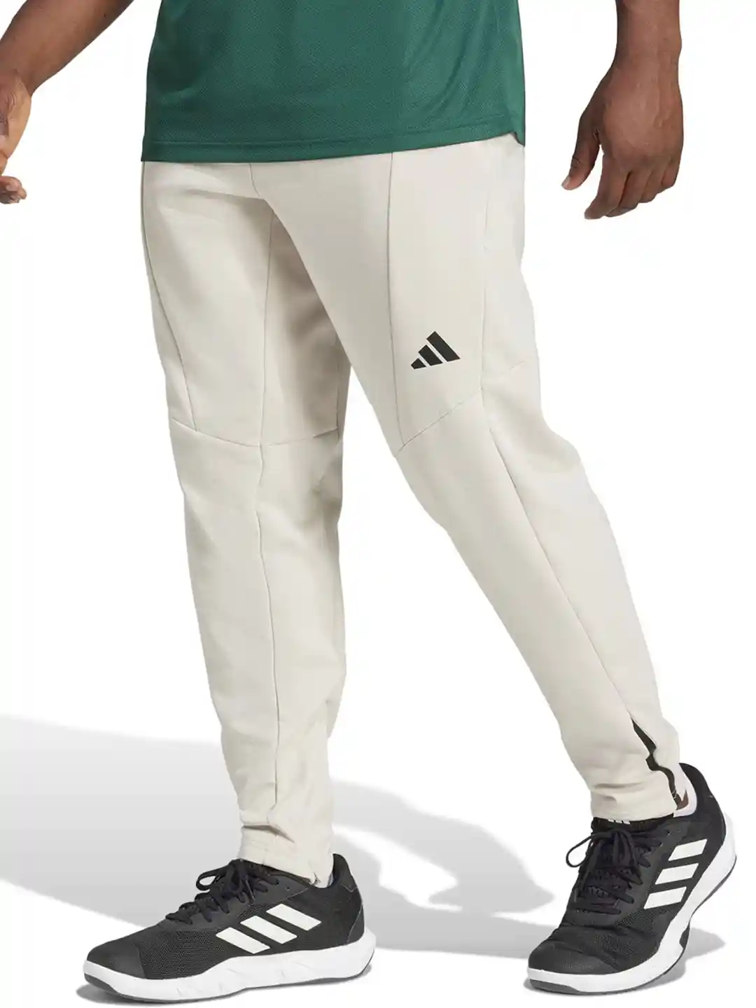 ADIDAS D4T Men Brand Logo Printed Mid Rise Track Pants