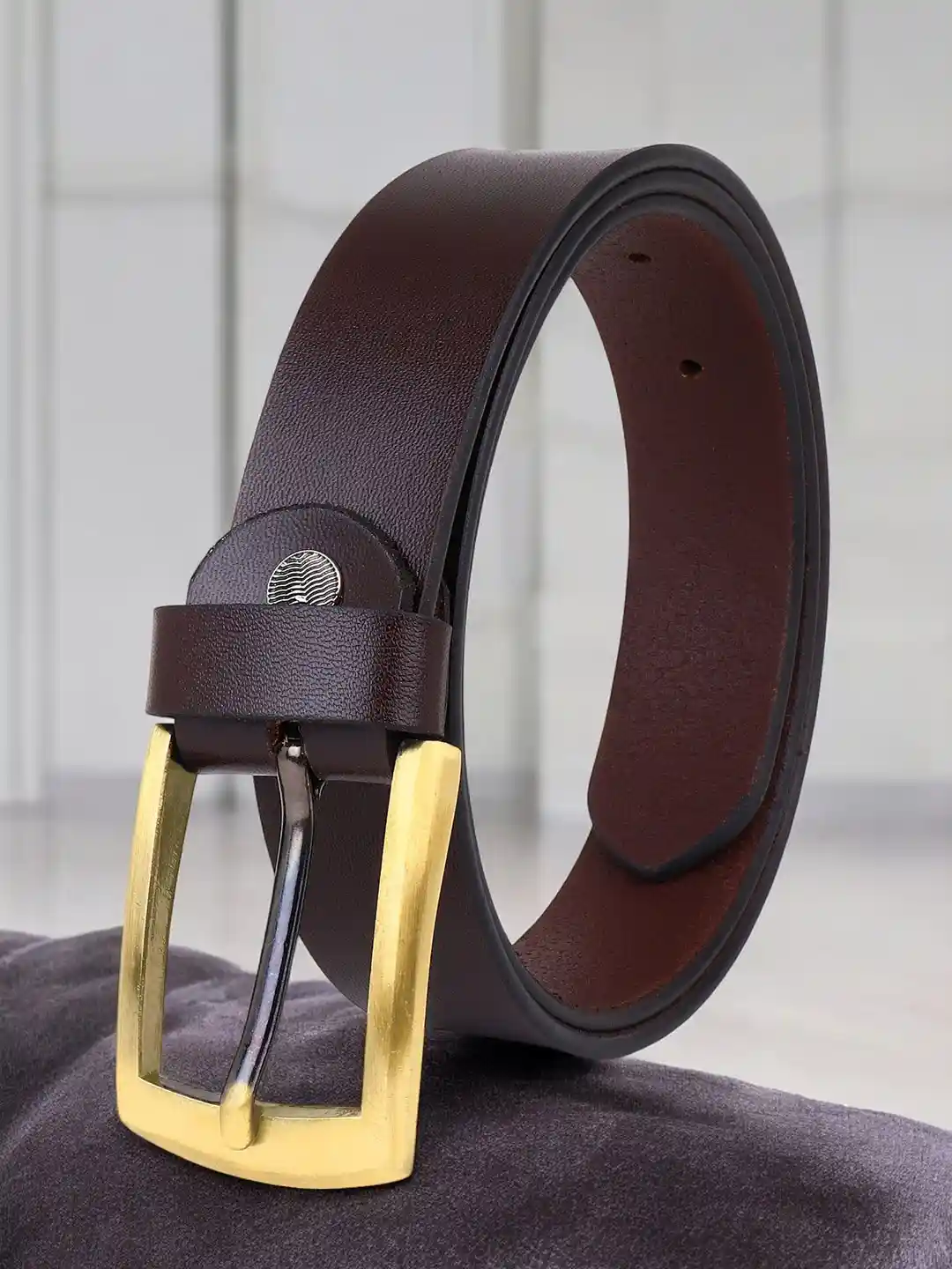 Buy LOOPA Men Textured Leather Wide Belt Belts for Men 33194721