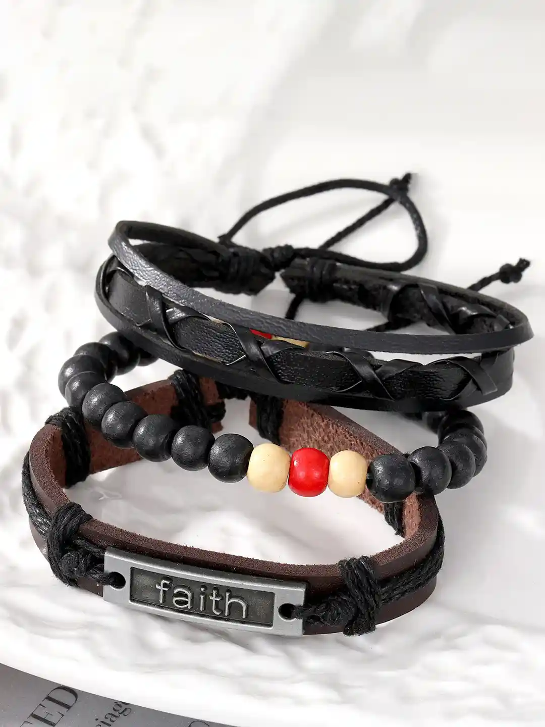 Buy The Roadster Lifestyle Men Set Of Artificial Beaded