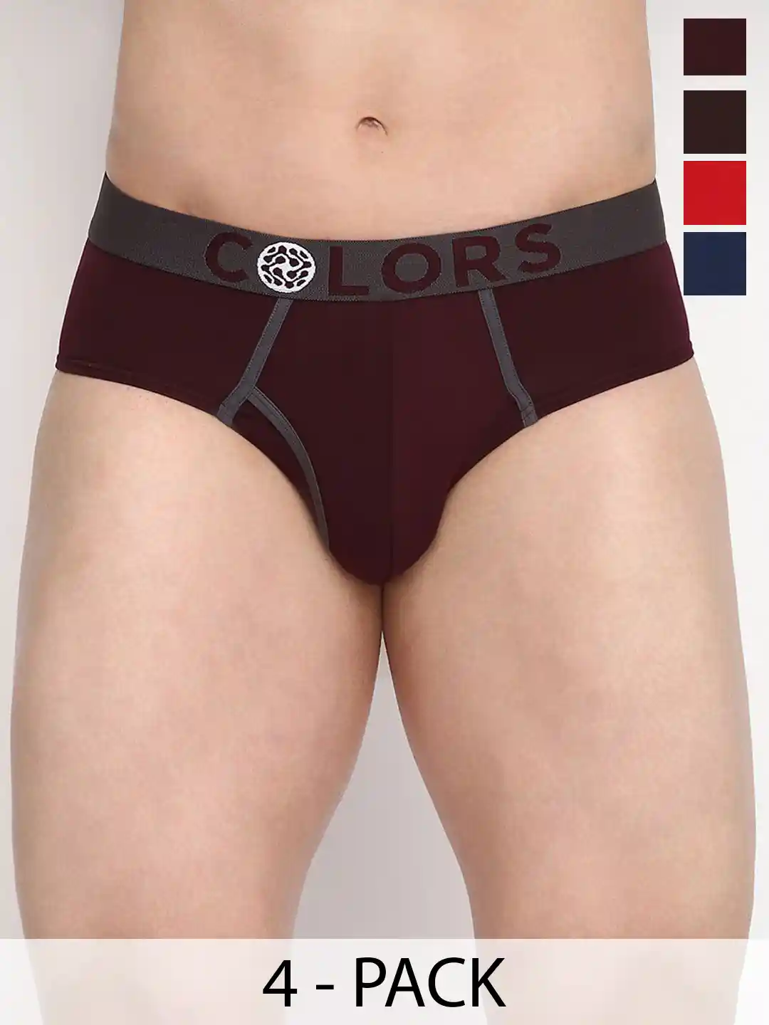 COLORS by Rupa Frontline Men Pack Of Printed Basic Briefs