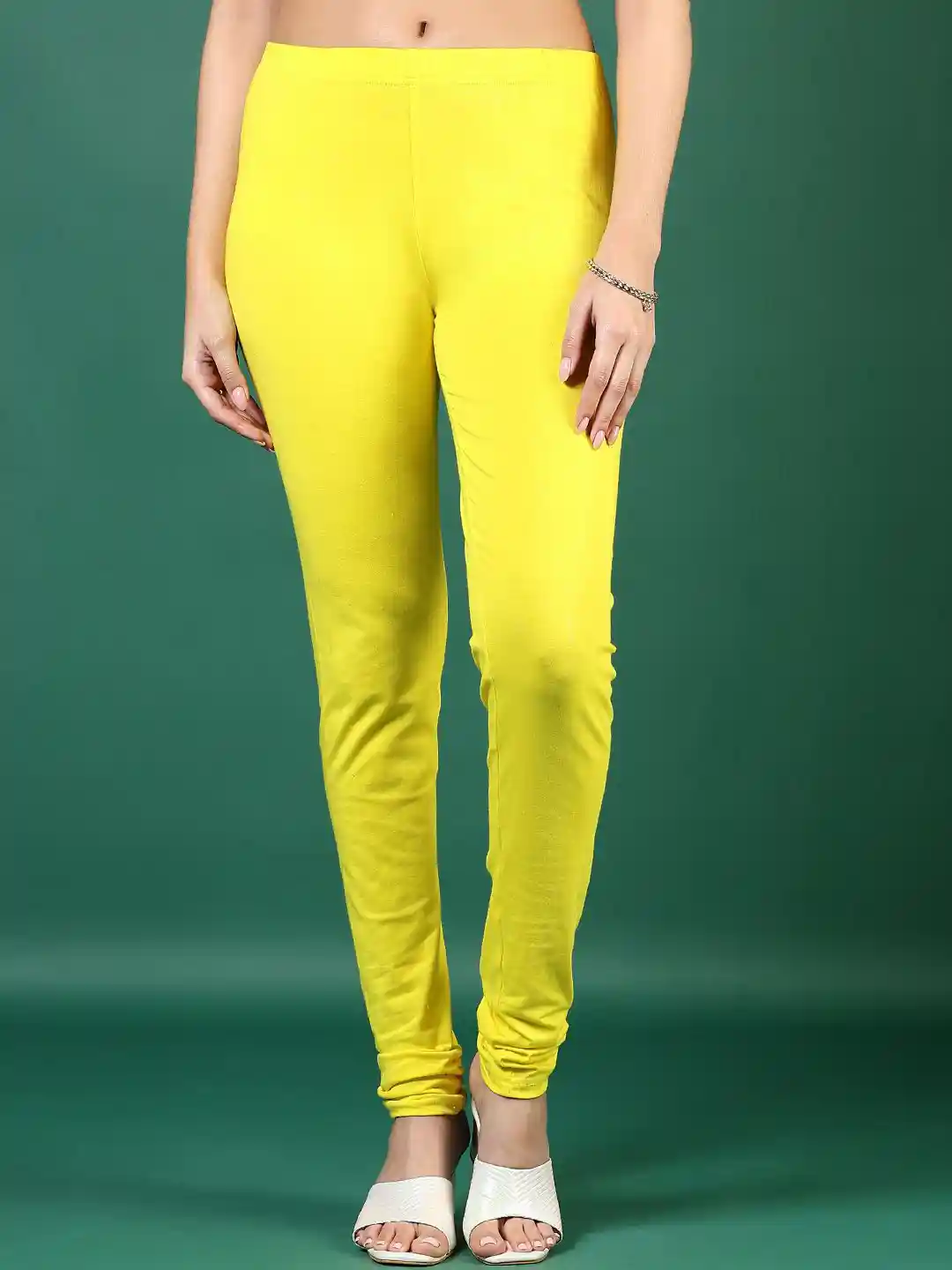 Buy V-Mart Women Cotton Knitted Churidar Length Leggings