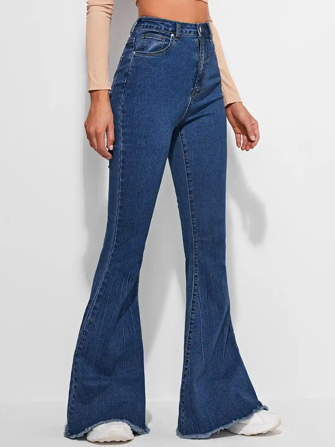 Buy DressBerry Women Bootilicious Bootcut High-Rise Light