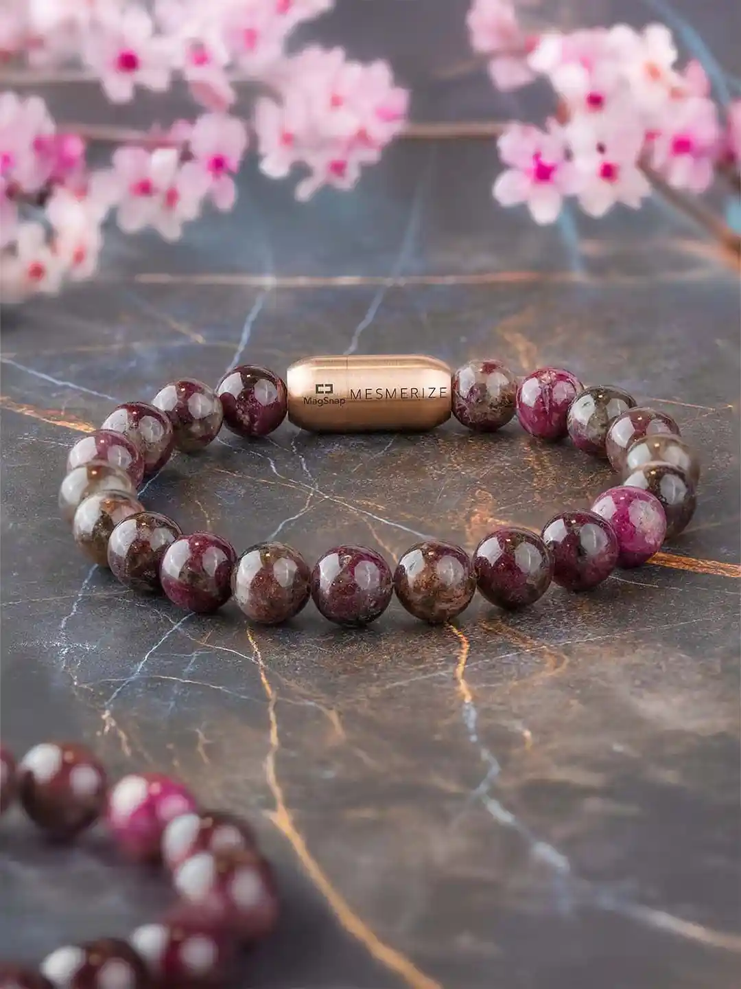 Buy Mesmerize Pink Tourmaline Stone Magsnap Bracelet Bracelet