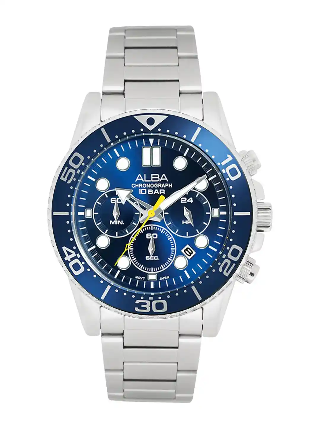 Buy Alba by seiko Cobalt Blue Dial Chronograph Watch- AT3J43X1