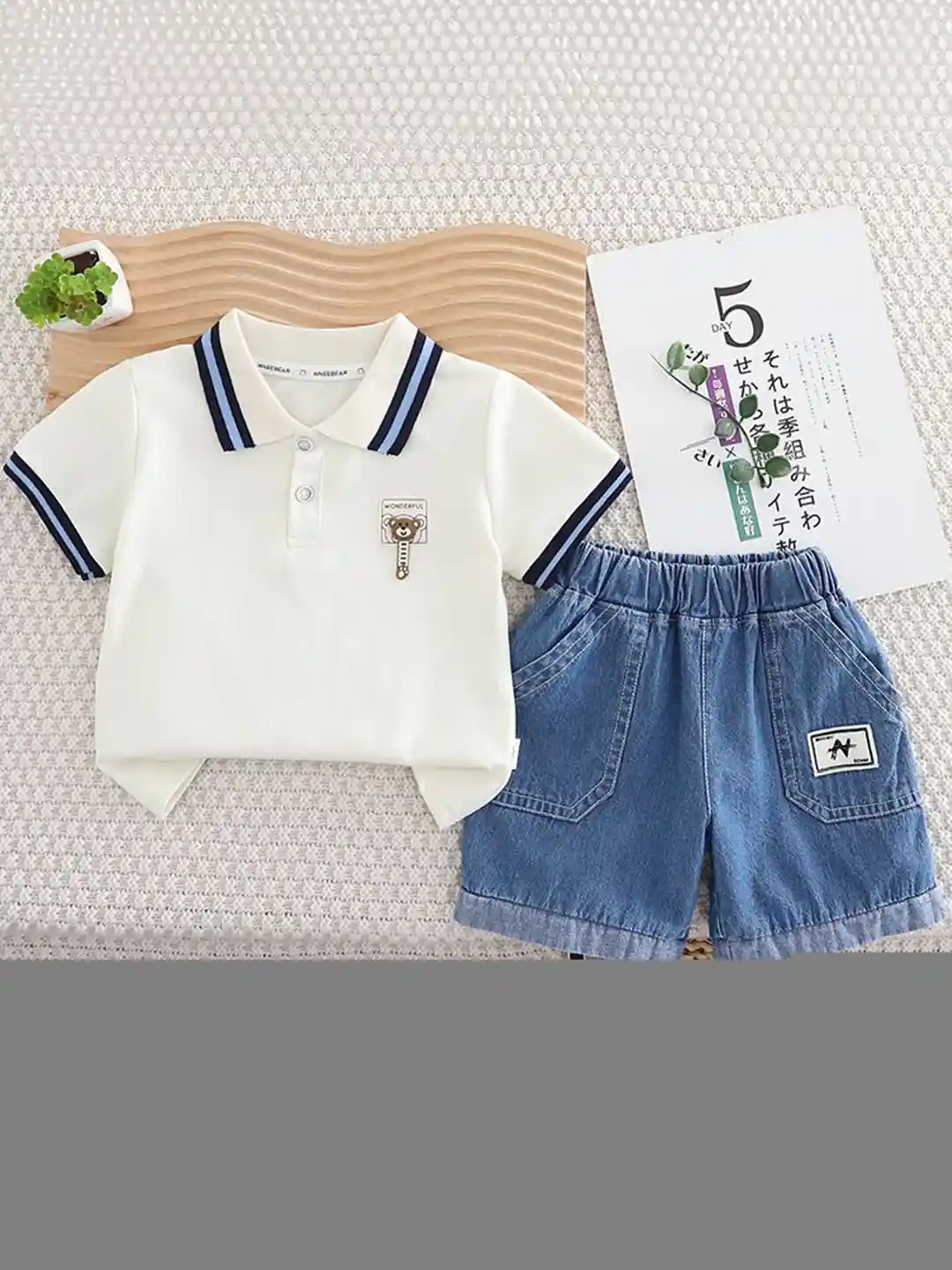 Buy StyleCast x Revolte Unisex Kids Polo Collar Pure Cotton T