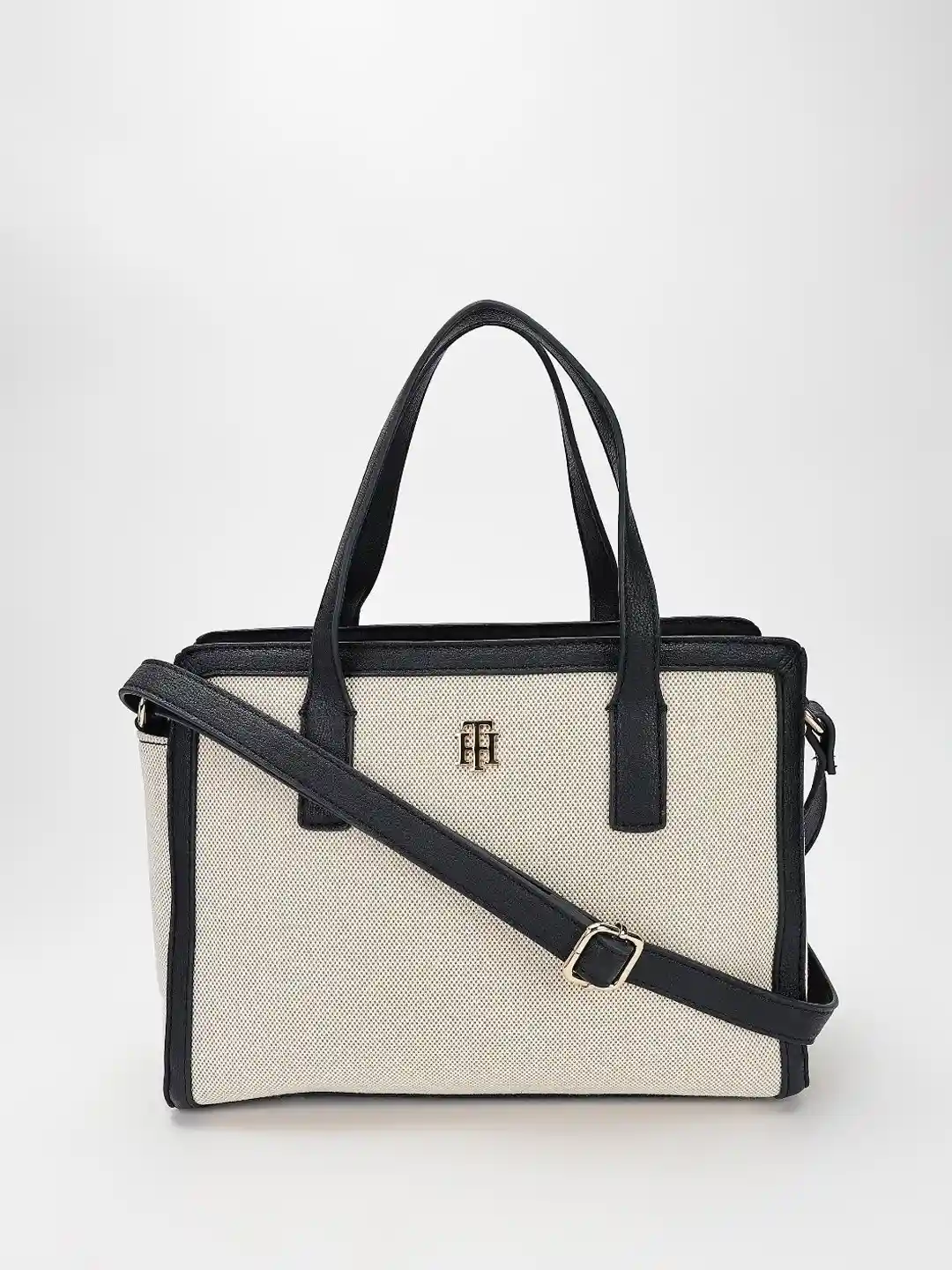 Tommy Hilfiger Women Textured Structured Shoulder Bag