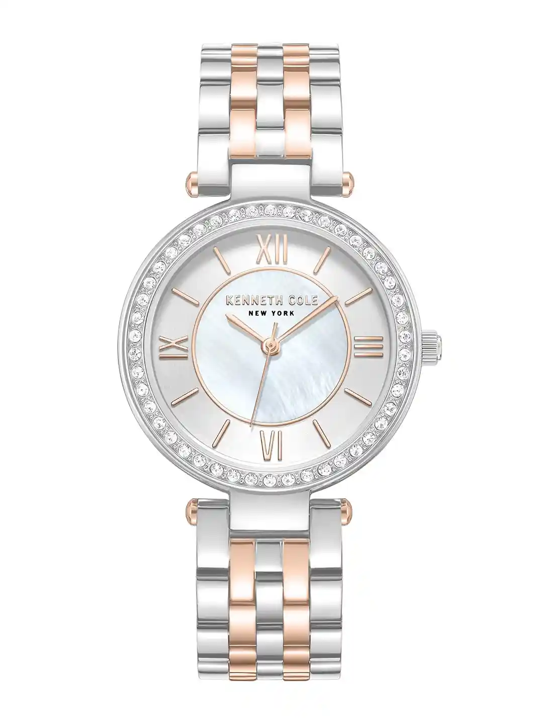 Kenneth Cole Women Embellished Dial Stainless Steel Bracelet Style Straps  Analogue Watch KCWLG0062203LD