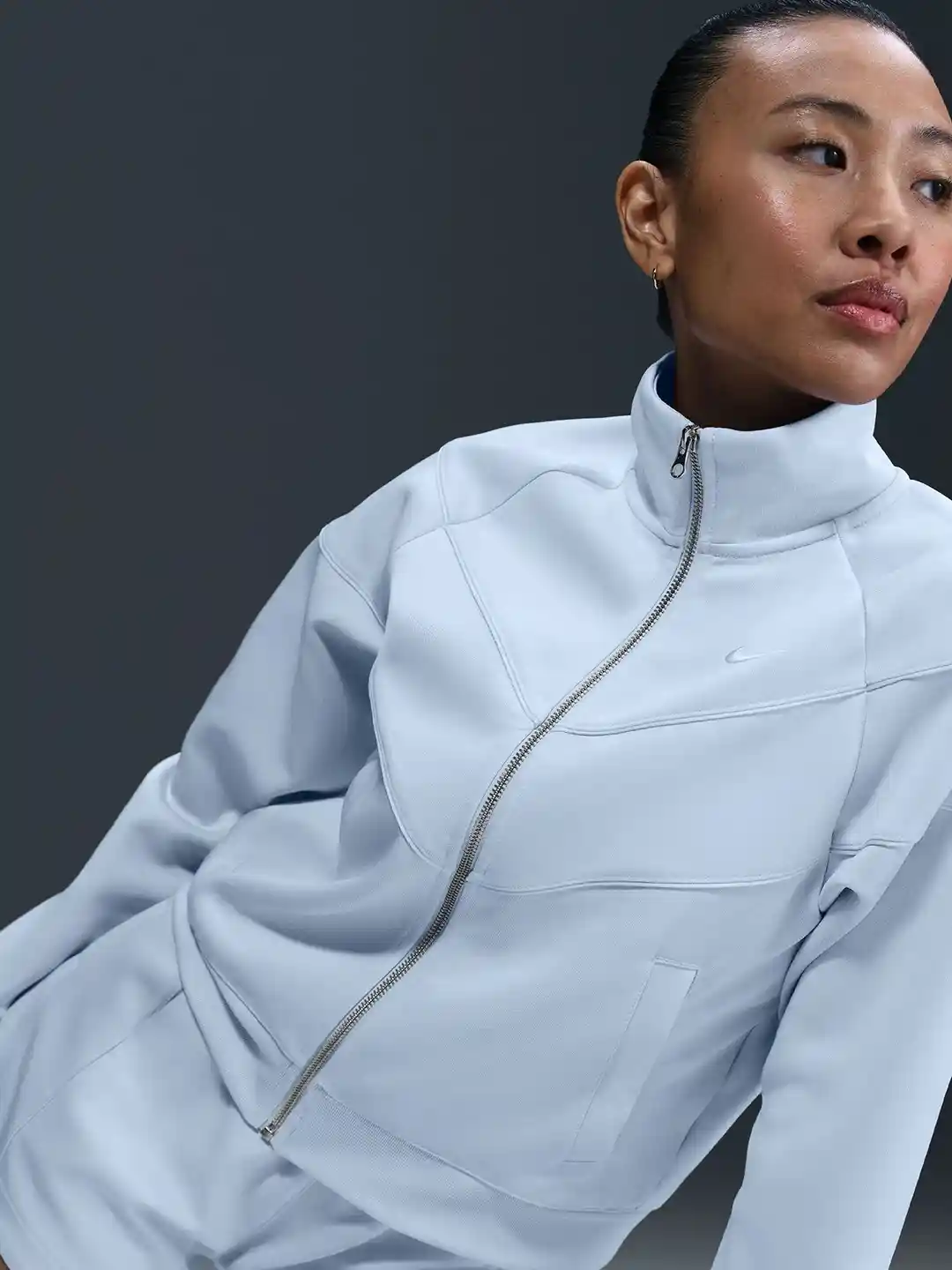 Buy Nike Sportswear Windrunner Women Solid Knit Sporty Jacket - Main Image