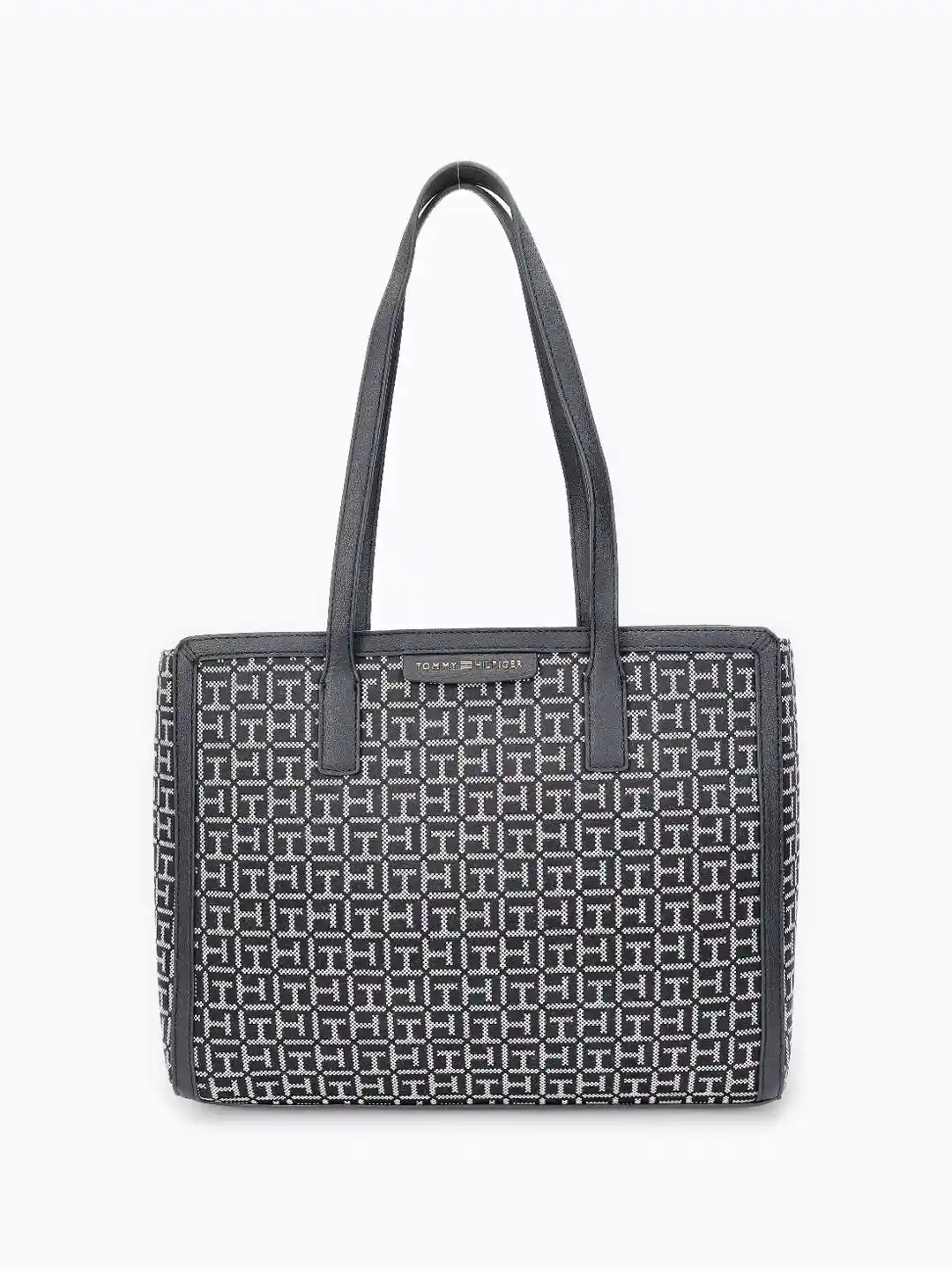 Tommy Hilfiger Women Brand Logo Printed Structured Tote Bag