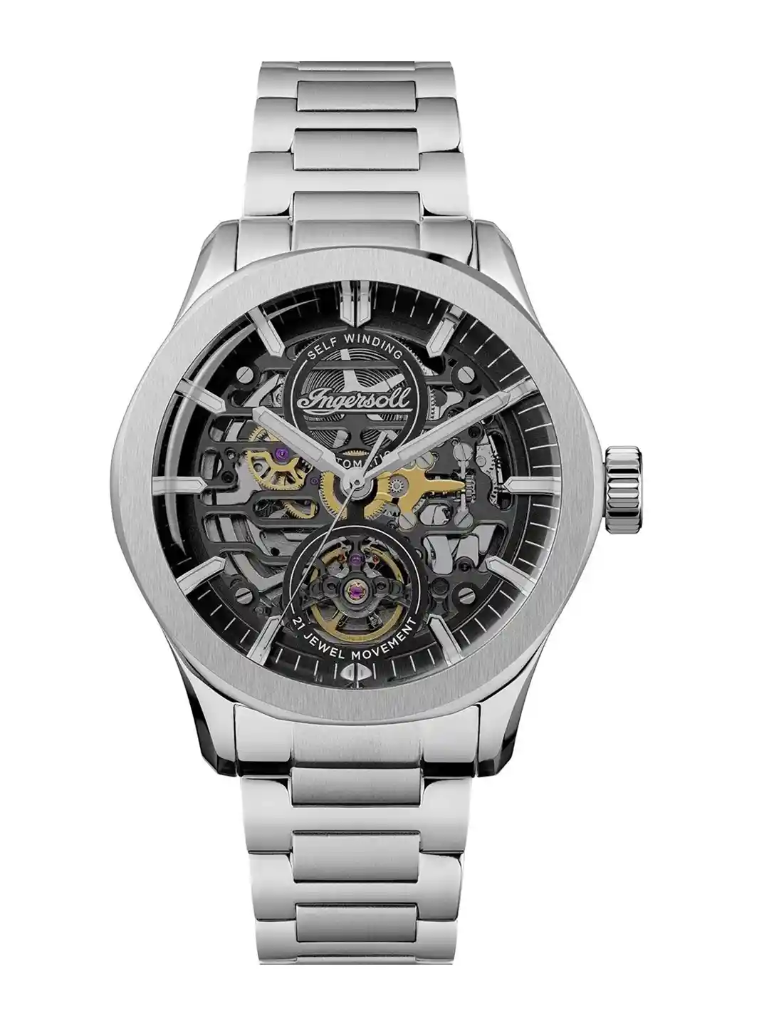 Ingersoll Men Dial Stainless Steel Bracelet Style Straps Analogue  Automatic Watch I16701