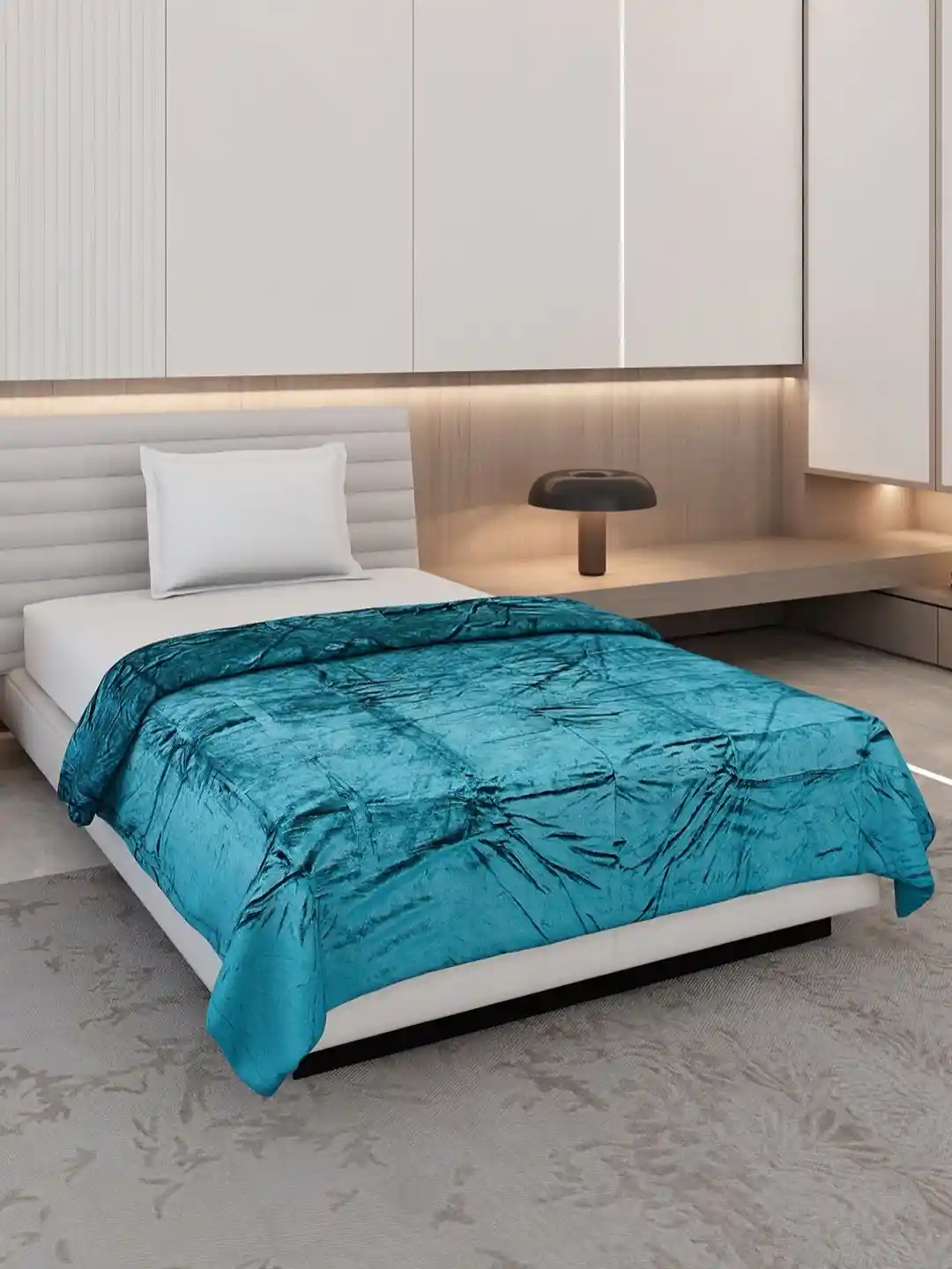 Buy Monte Carlo Sea Green AC Room 300 GSM Single Bed Blanket