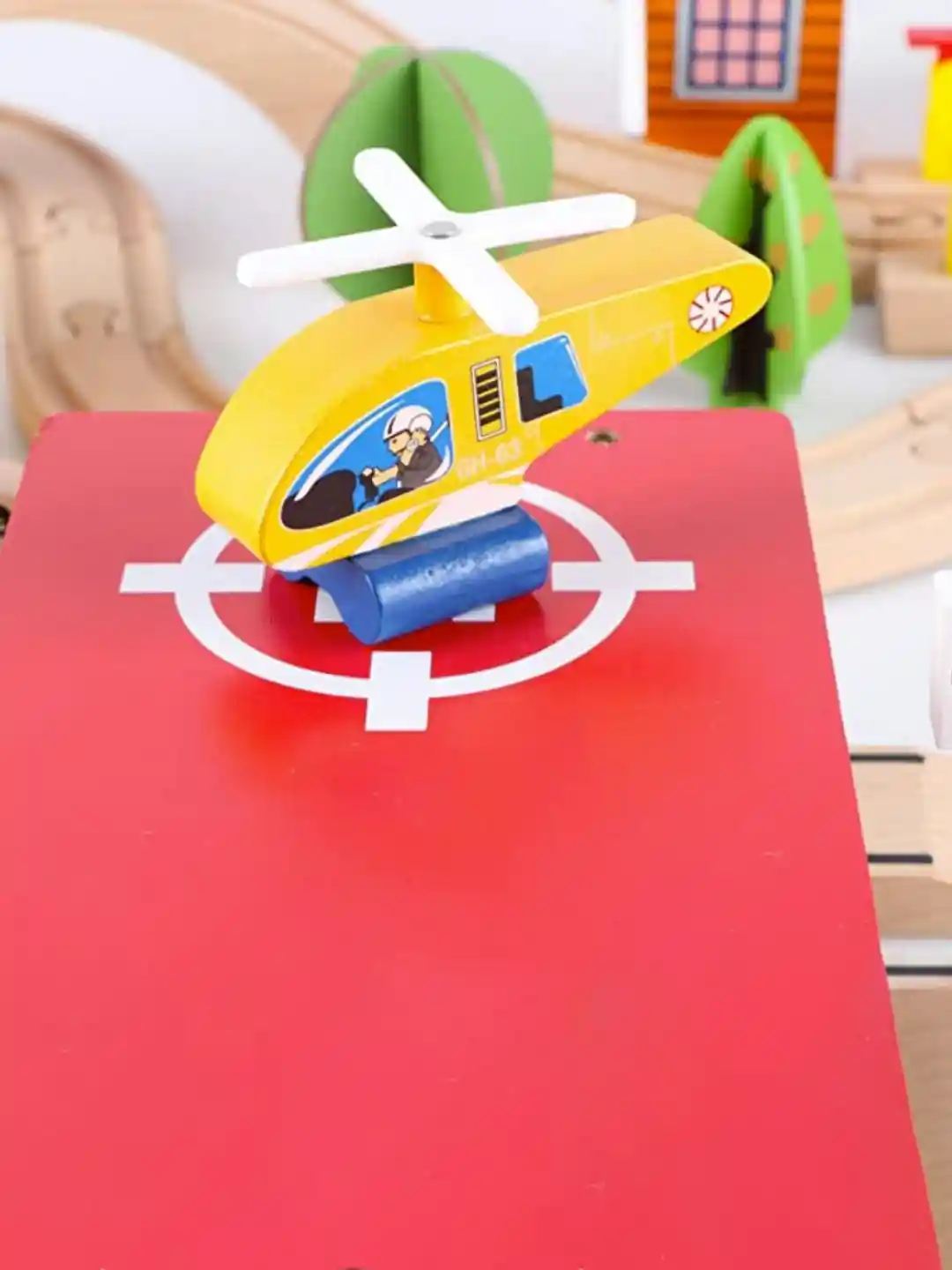 Buy Nesta Toys 69 Pieces Beech Wood Train Track Set Construction