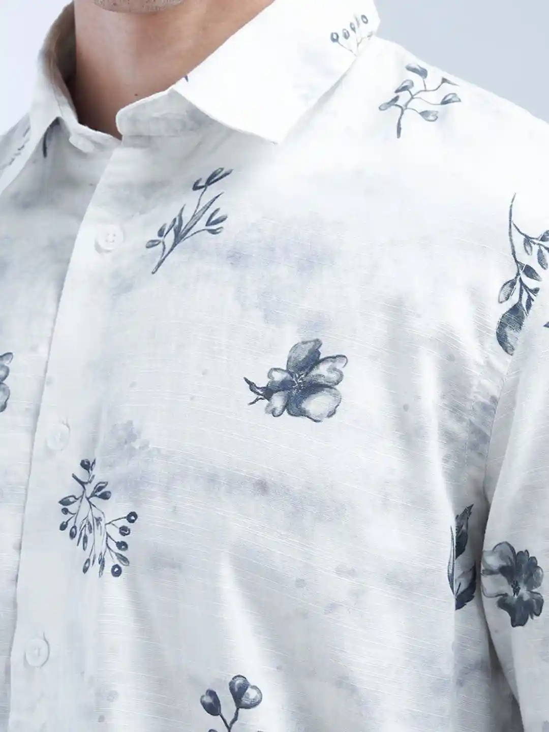 Buy Flying Machine Men Classic Floral Opaque Printed Casual Shirt