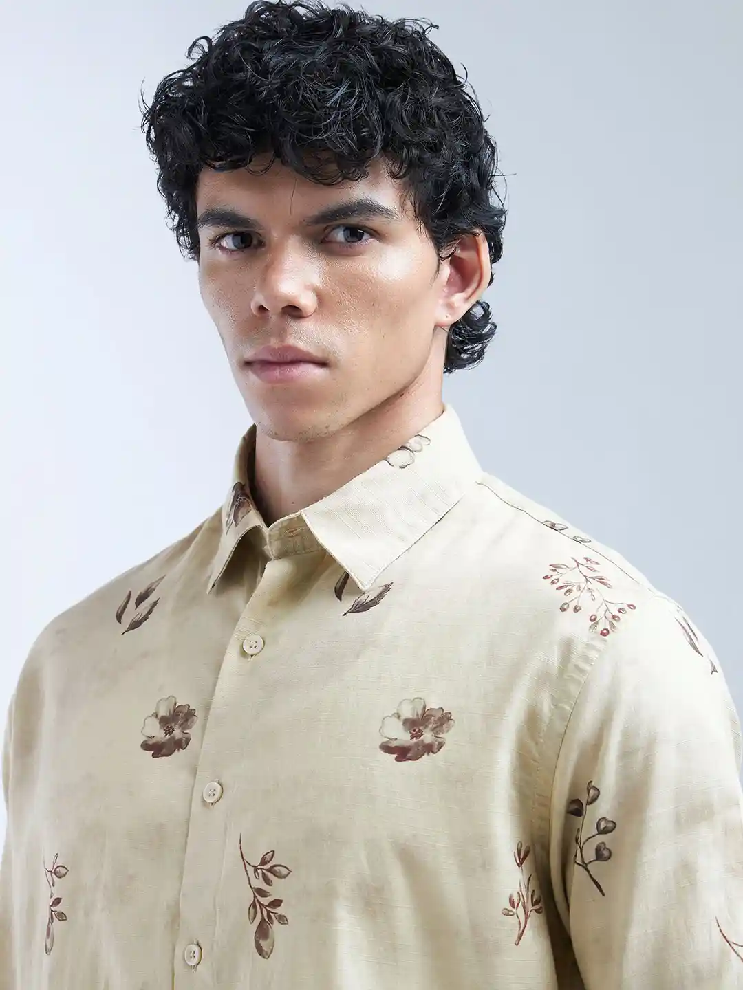 Buy Flying Machine Men Classic Floral Opaque Printed Casual Shirt