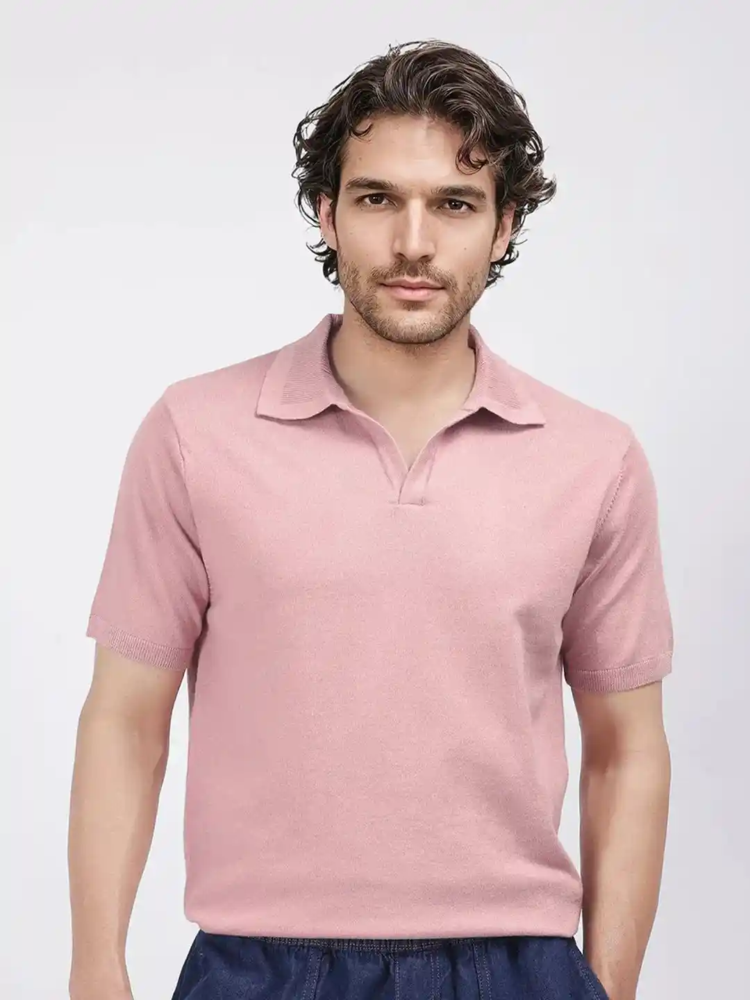 Buy RARE RABBIT Men Polo Collar Extended Sleeves T-shirt Tshirts