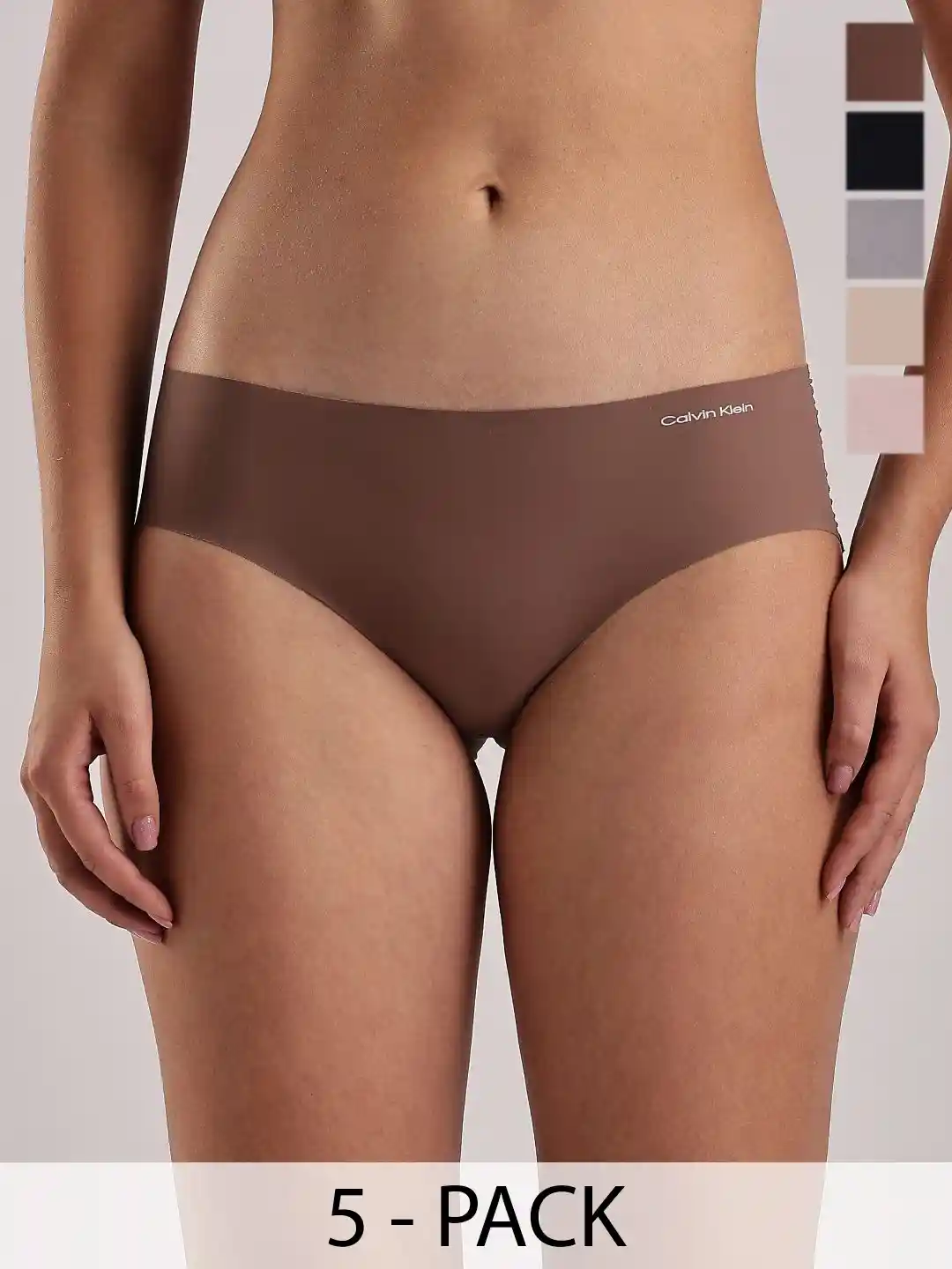 Buy Calvin Klein Underwear Pack Of Mid-Rise Seamless Hipster
