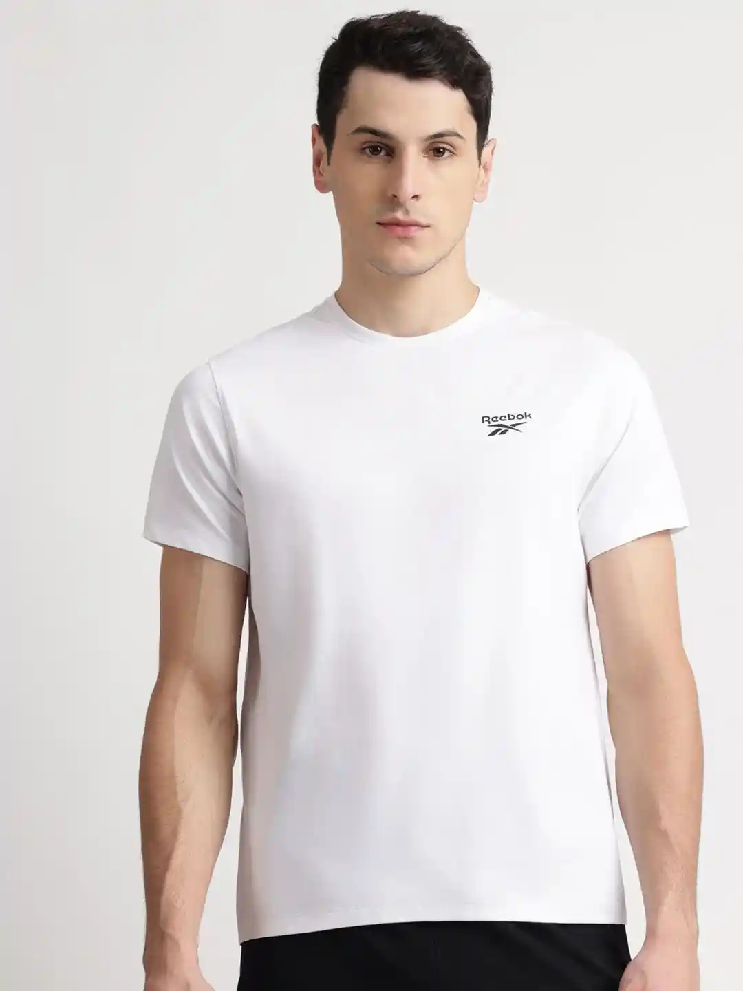 Reebok Brand Logo Printed Pure Cotton Short Sleeve T-Shirt
