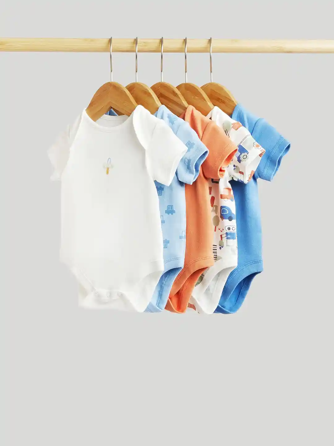 Buy mothercare Infants Boys Pack Of Shorts Sleeves Bodysuits