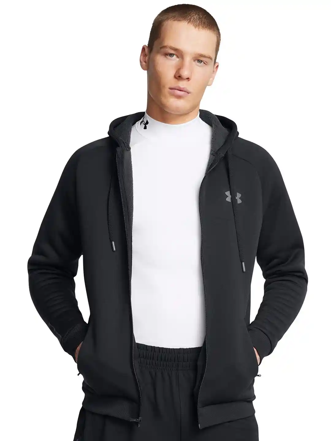 Buy UNDER ARMOUR Men Armour Fleece Pro Full-Zip Hoodie