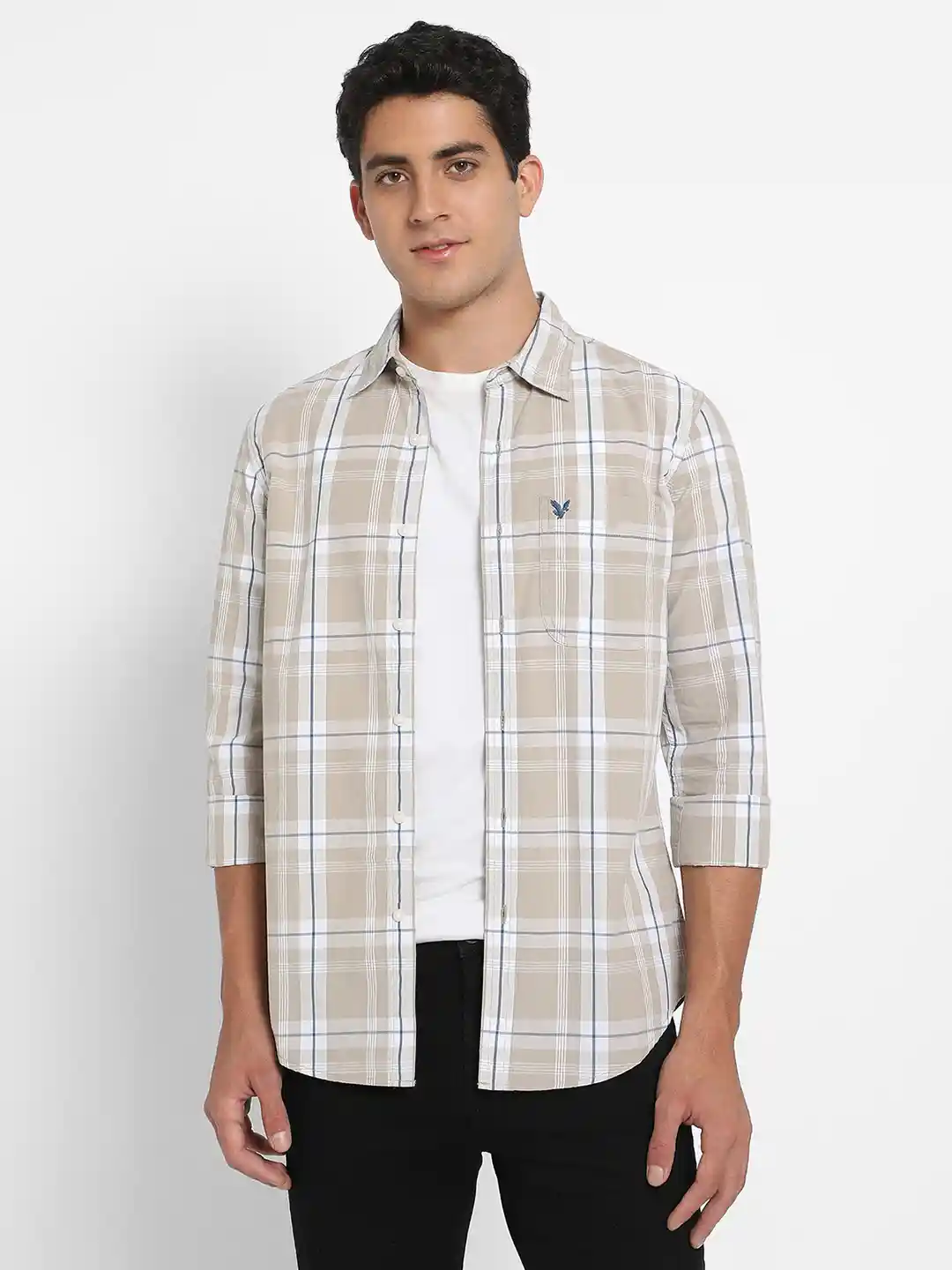 dress shirts american eagle American Eagle blue & white striped classic fit L button down shirt