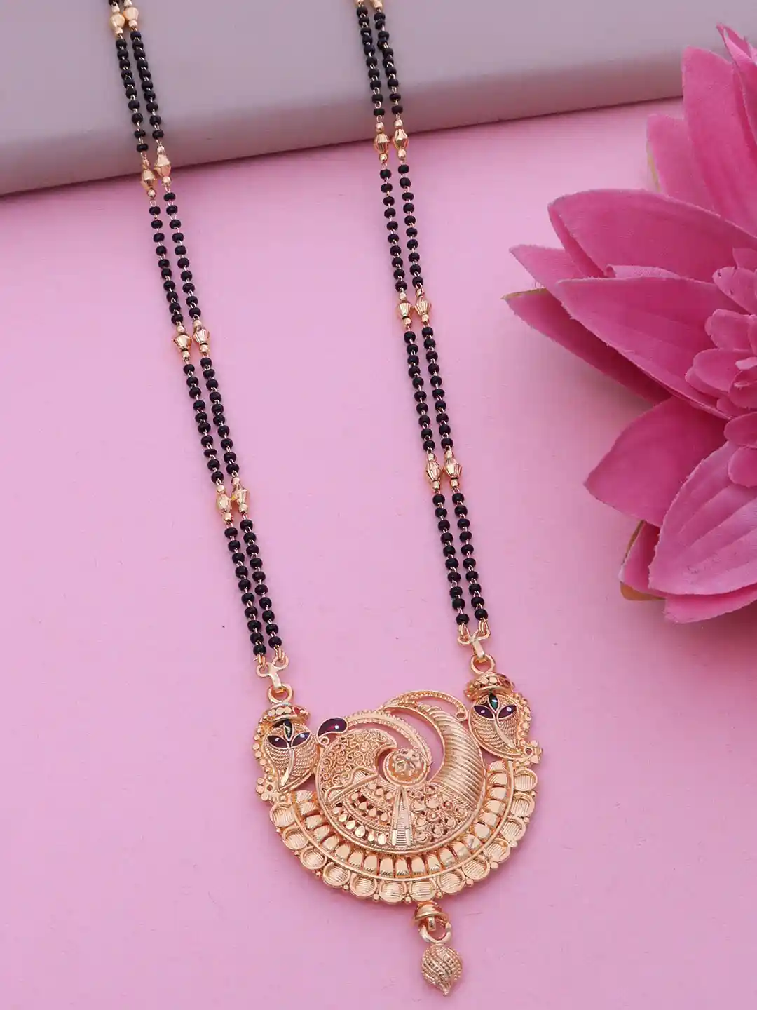 Gold Plated Artificial Long Mangalsutra Online Shopping Buy Ramdev Art  Fashion Jwellery Gold-Plated Artificial Beaded Long
