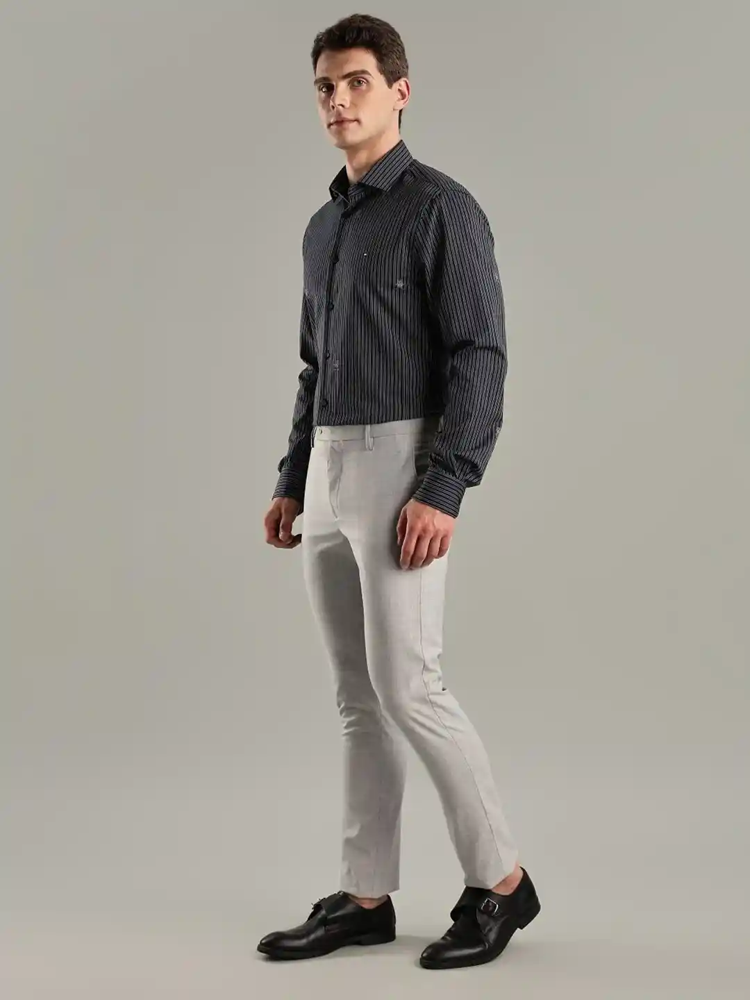 Buy Tommy Hilfiger Slim Fit Striped Formal Shirt Shirts for Men