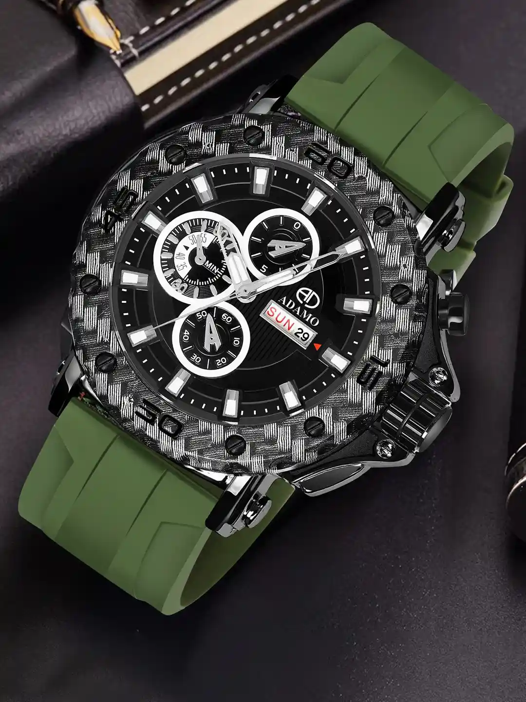 Buy ADAMO Men Brass Dial Straps Analogue Watch 890NGI02