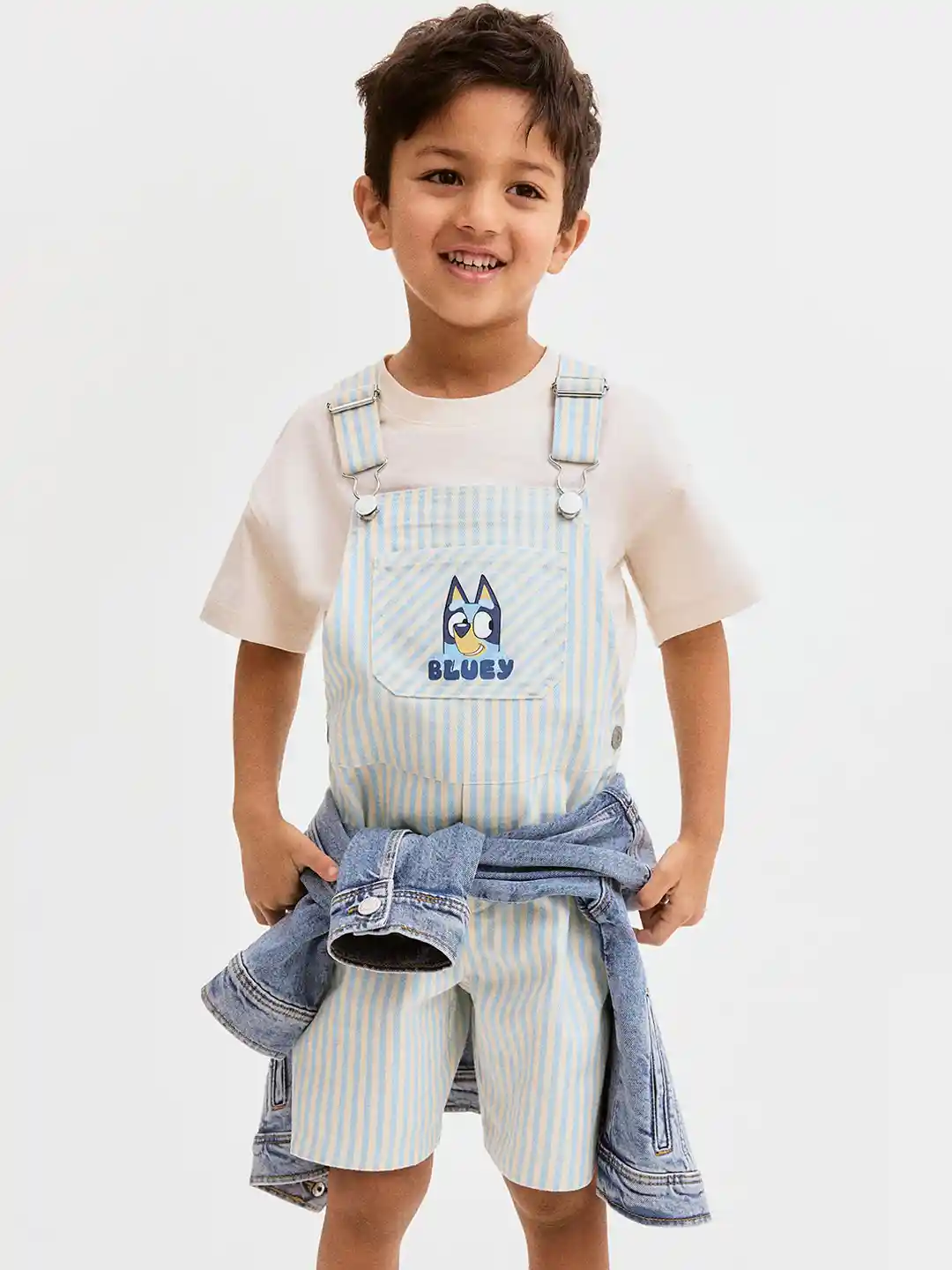 H&m H And M Dungarees Baby H M Overalls Bibs Baby Girl Blue - Main Image