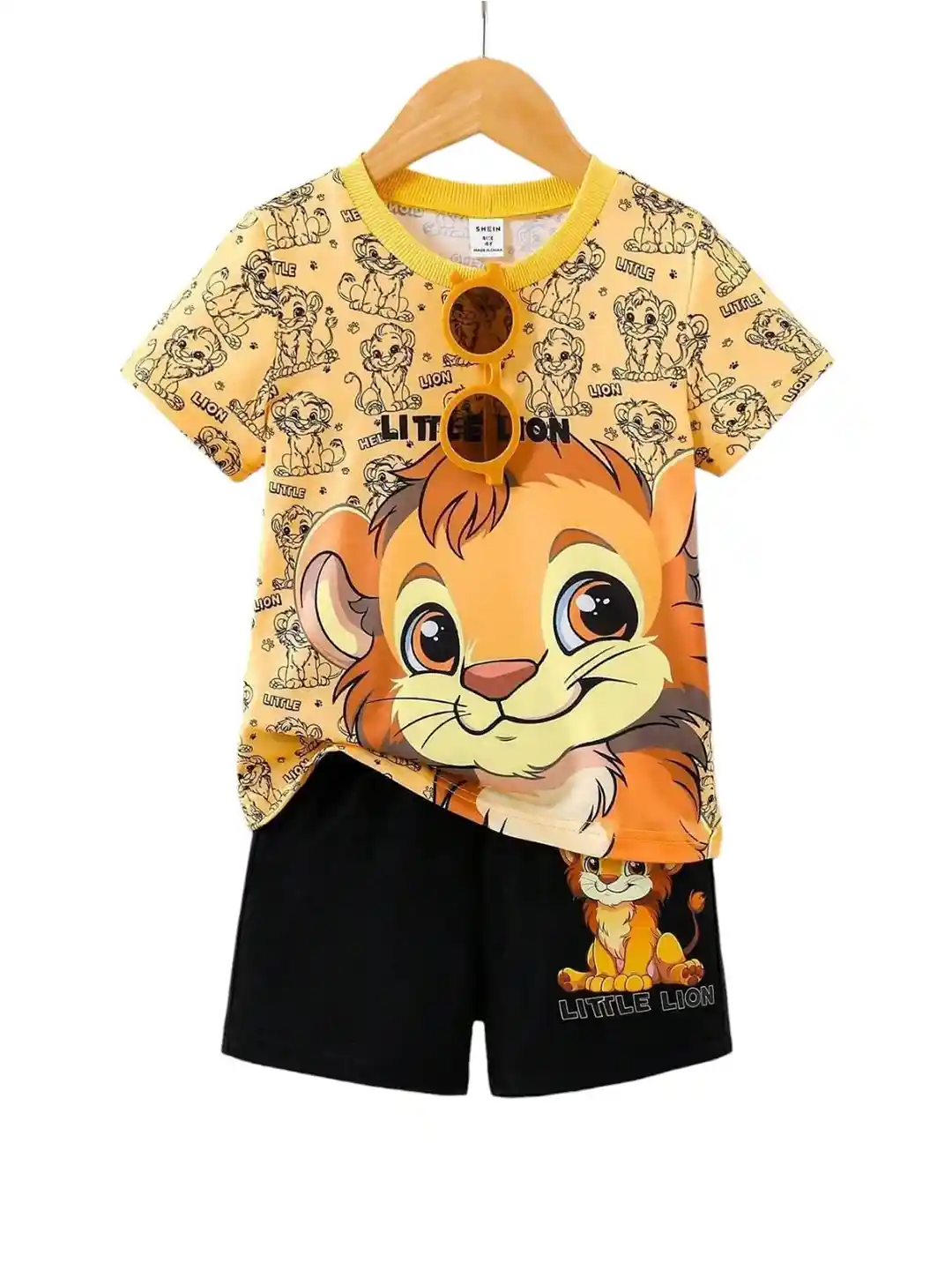 KEESOR Boys Printed Round Neck T-shirt With Shorts