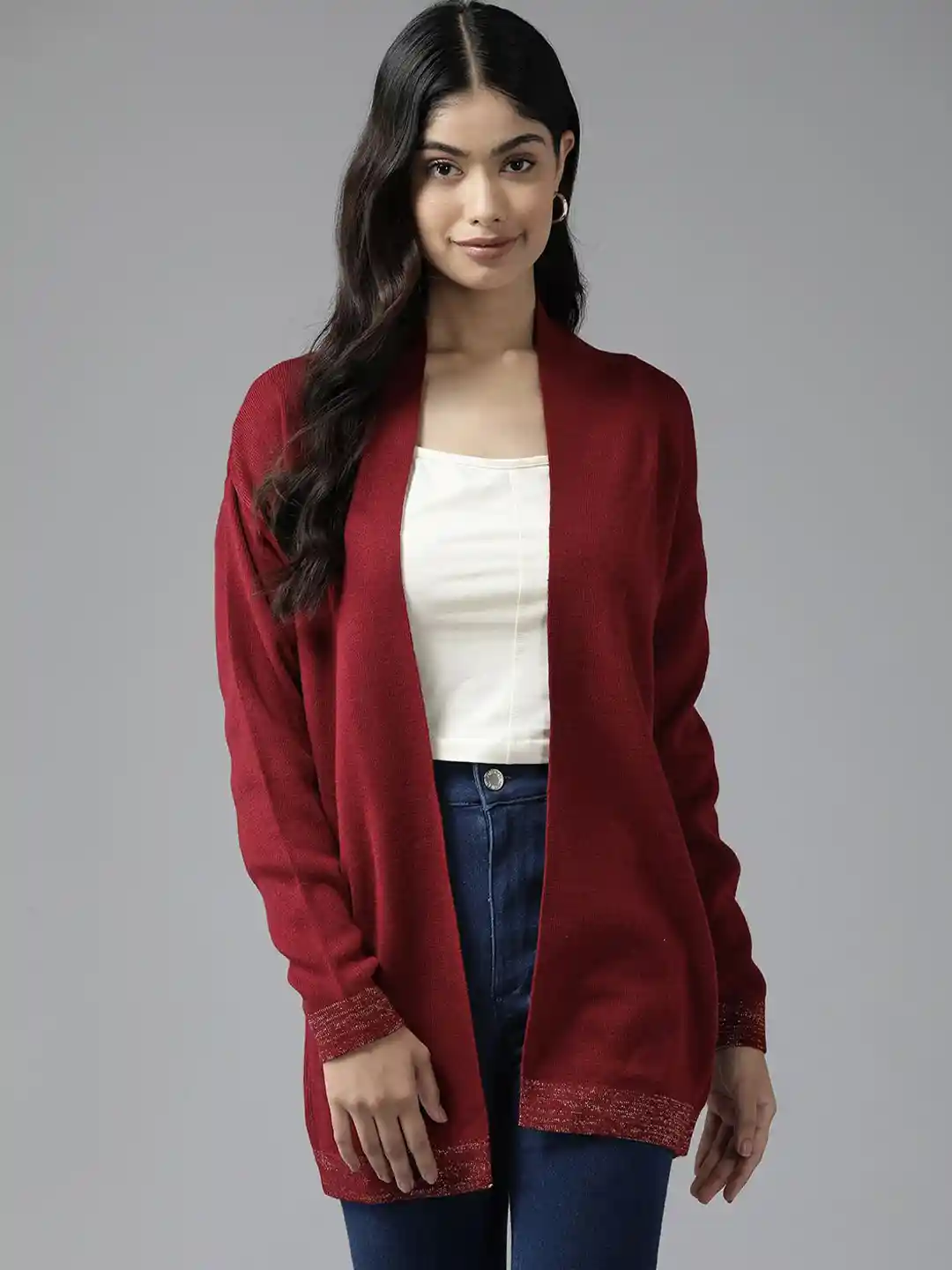 The Roadster Lifestyle Longline Open Front Cardigan