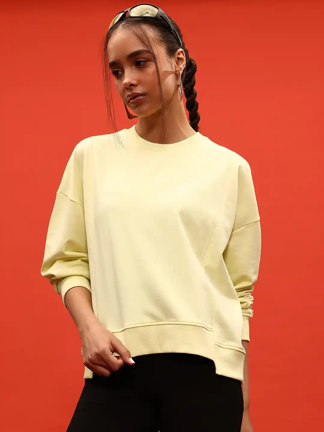 Buy glitchez Drop-Shoulder Oversized Sweatshirt - Sweatshirts for