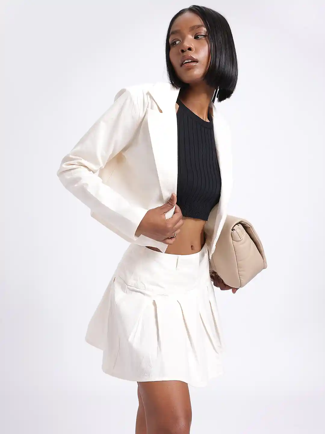 Buy glitchez Blazer With Mini Skirt Co-Ord Set Co-Ords for Women
