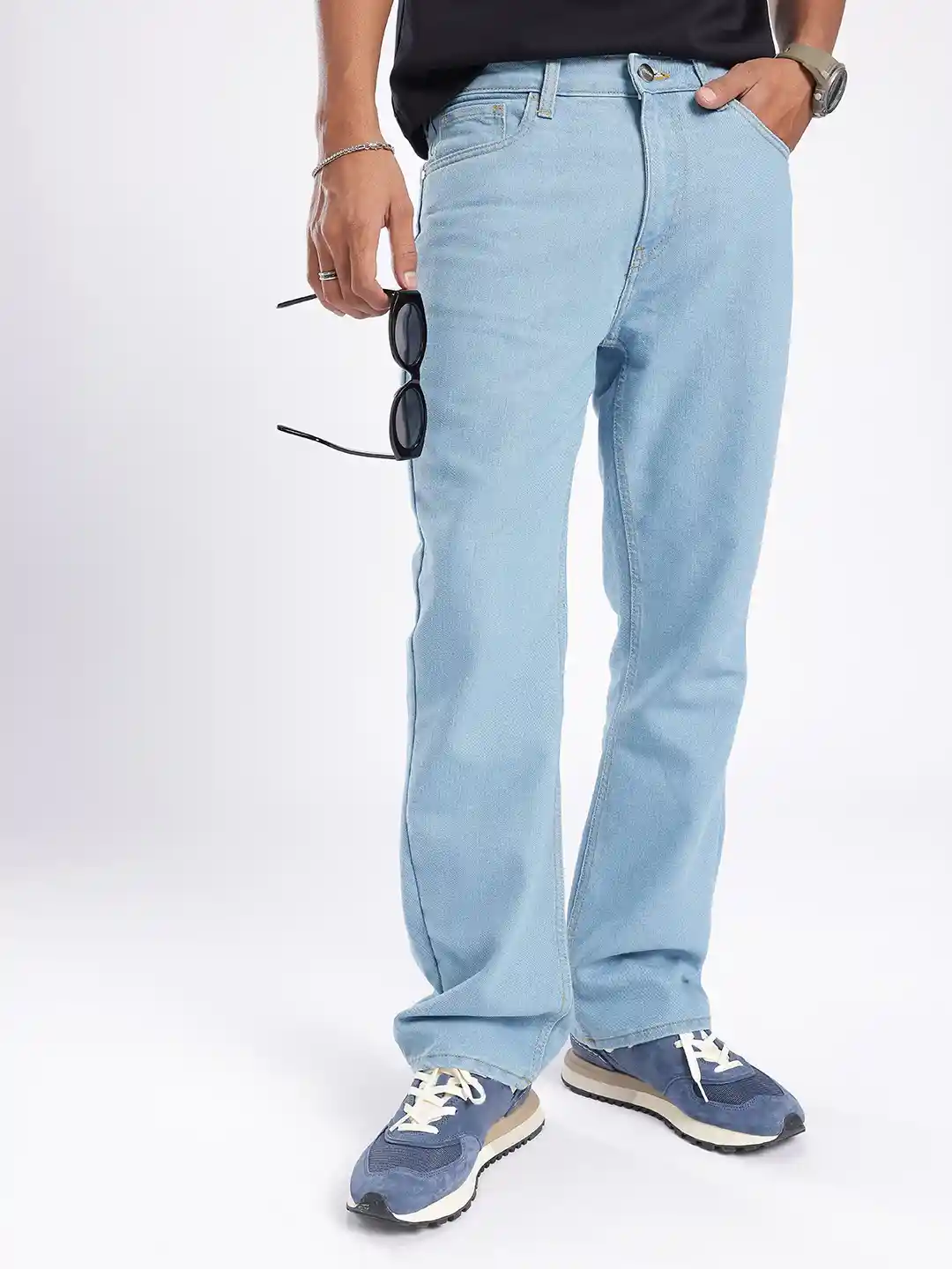 glitchez Men Unfading Classic Bootcut Jeans