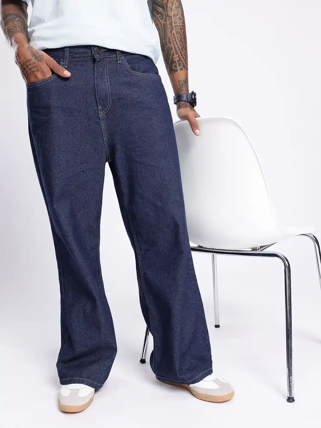 Buy glitchez Men Loose Bootcut Fit Jeans Jeans for Men 31366086