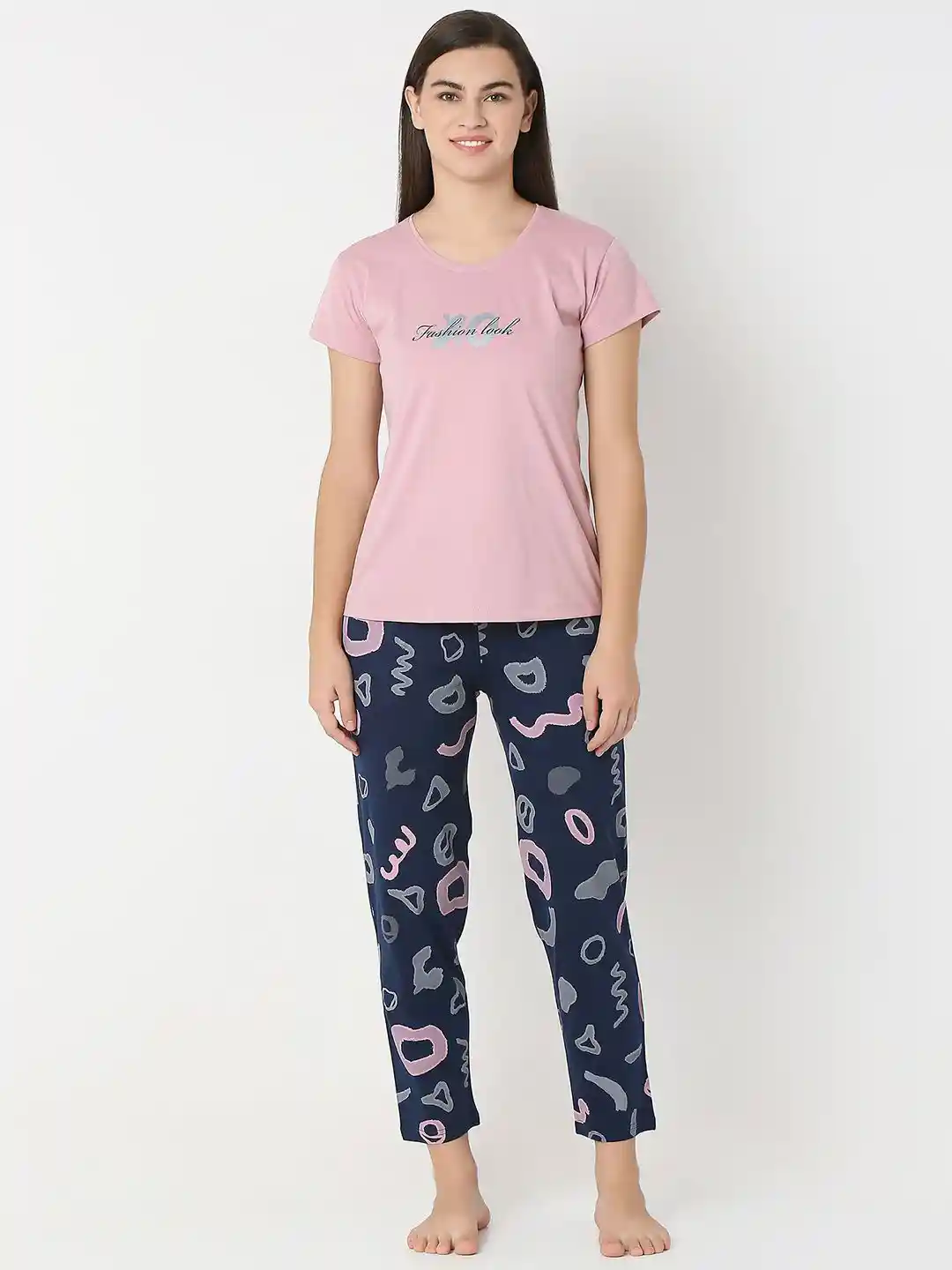 Buy Juliet Women Conversational Printed Pure Cotton Night suit