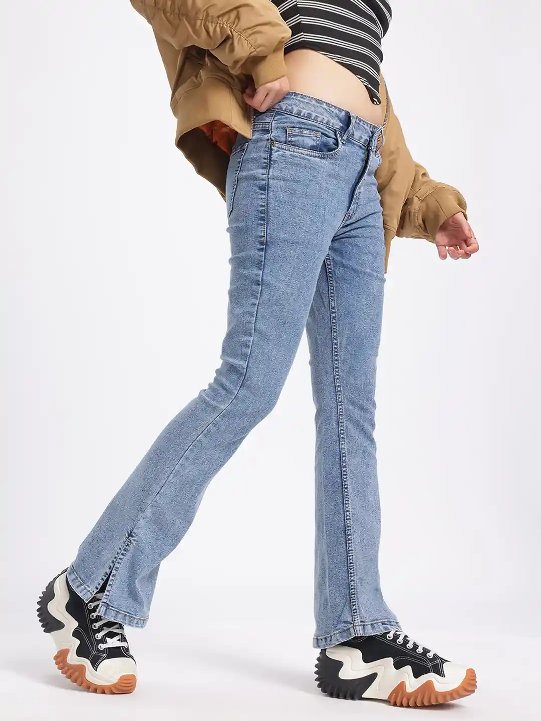 glitchez Women Slim Bootcut Jeans