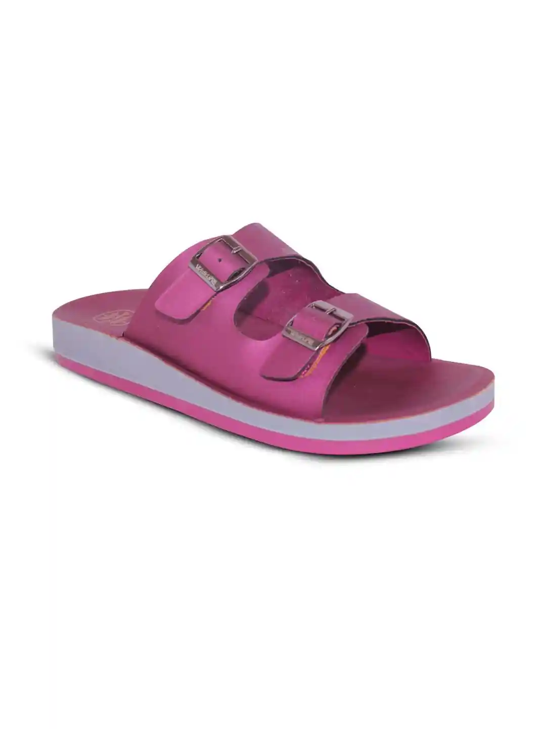 WALKLINE Women Red Synthetic Sandals - Main Image