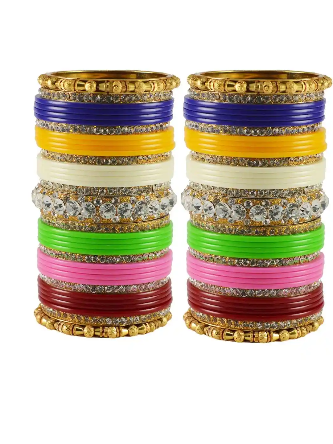 Buy Vidhya Kangan Multi-Colour Bangle Set Bangle for Women
