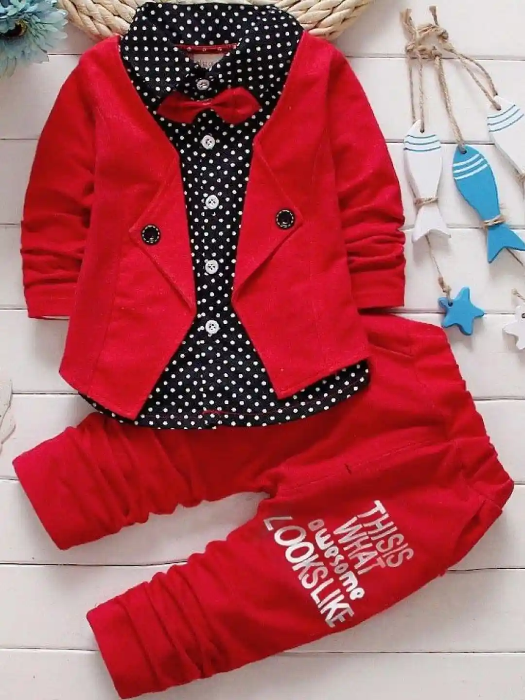 Buy Hikuj Boys 2-Piece Coat Pant Suit Set Suits for Boys