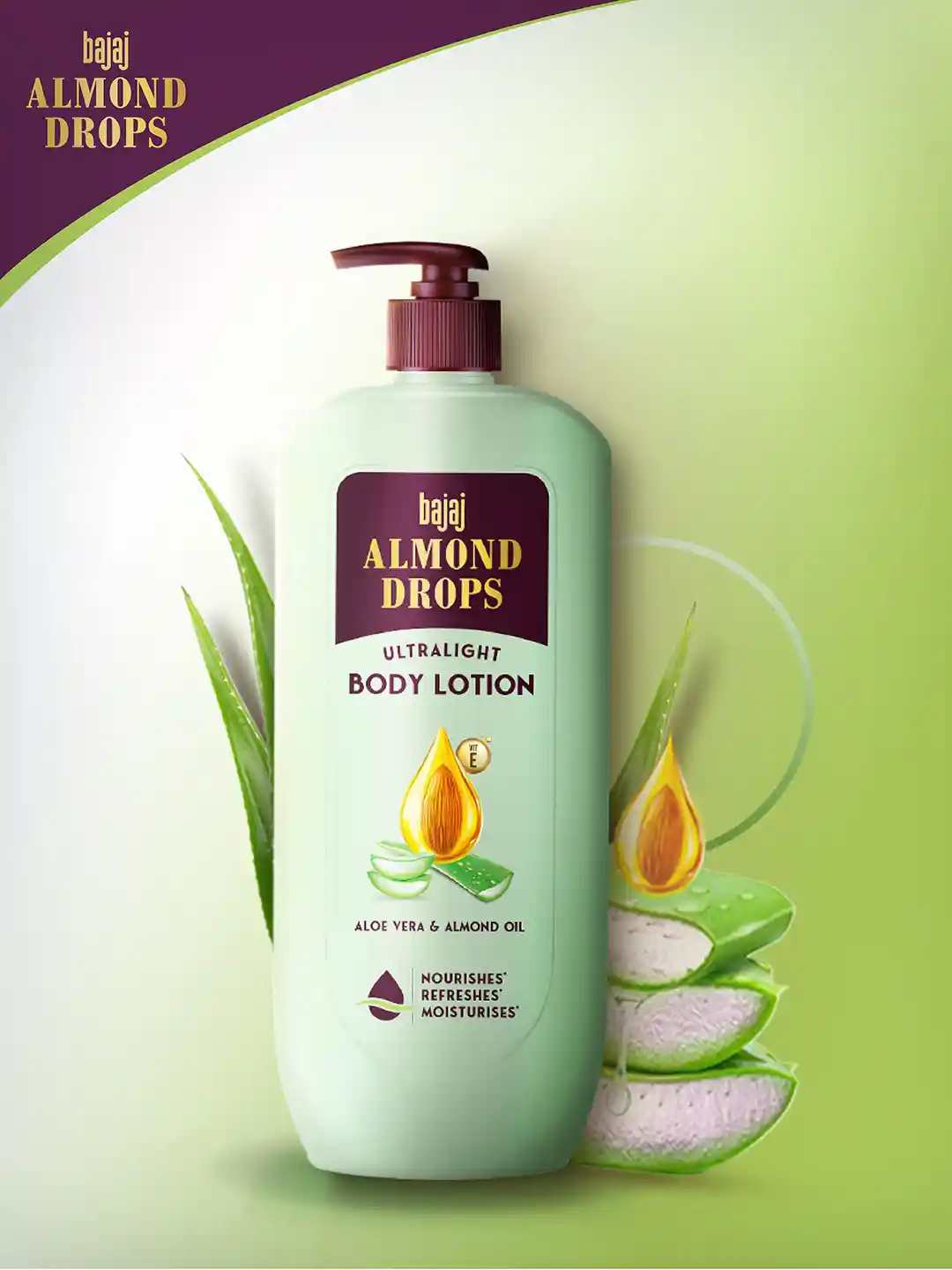 Buy BAJAJ CONSUMER CARE Almond Drops Ultralight Body Lotion with