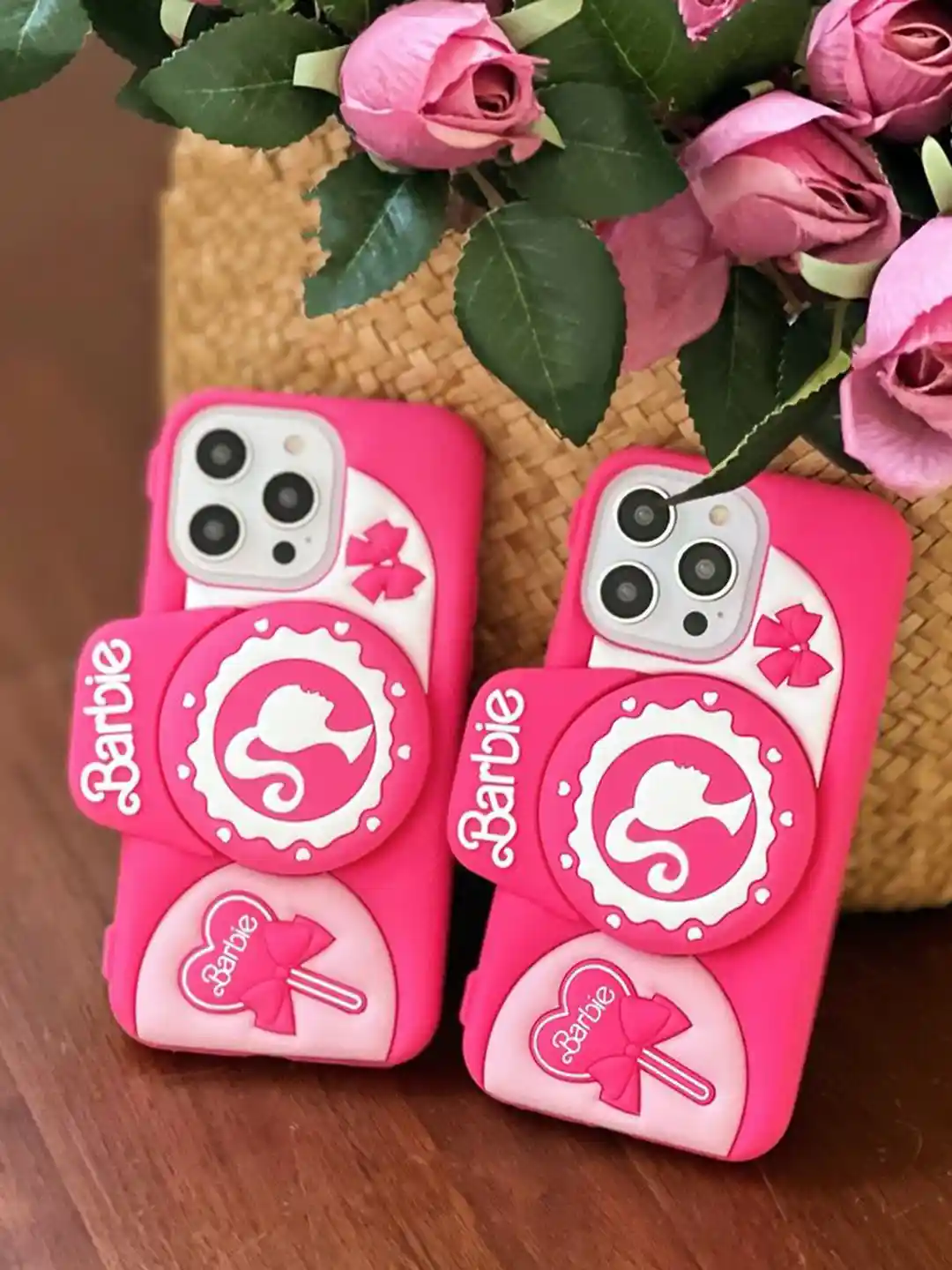 Buy CASE CREATION iPhone 15 Barbie 3D Cute Camera Holder Back Case